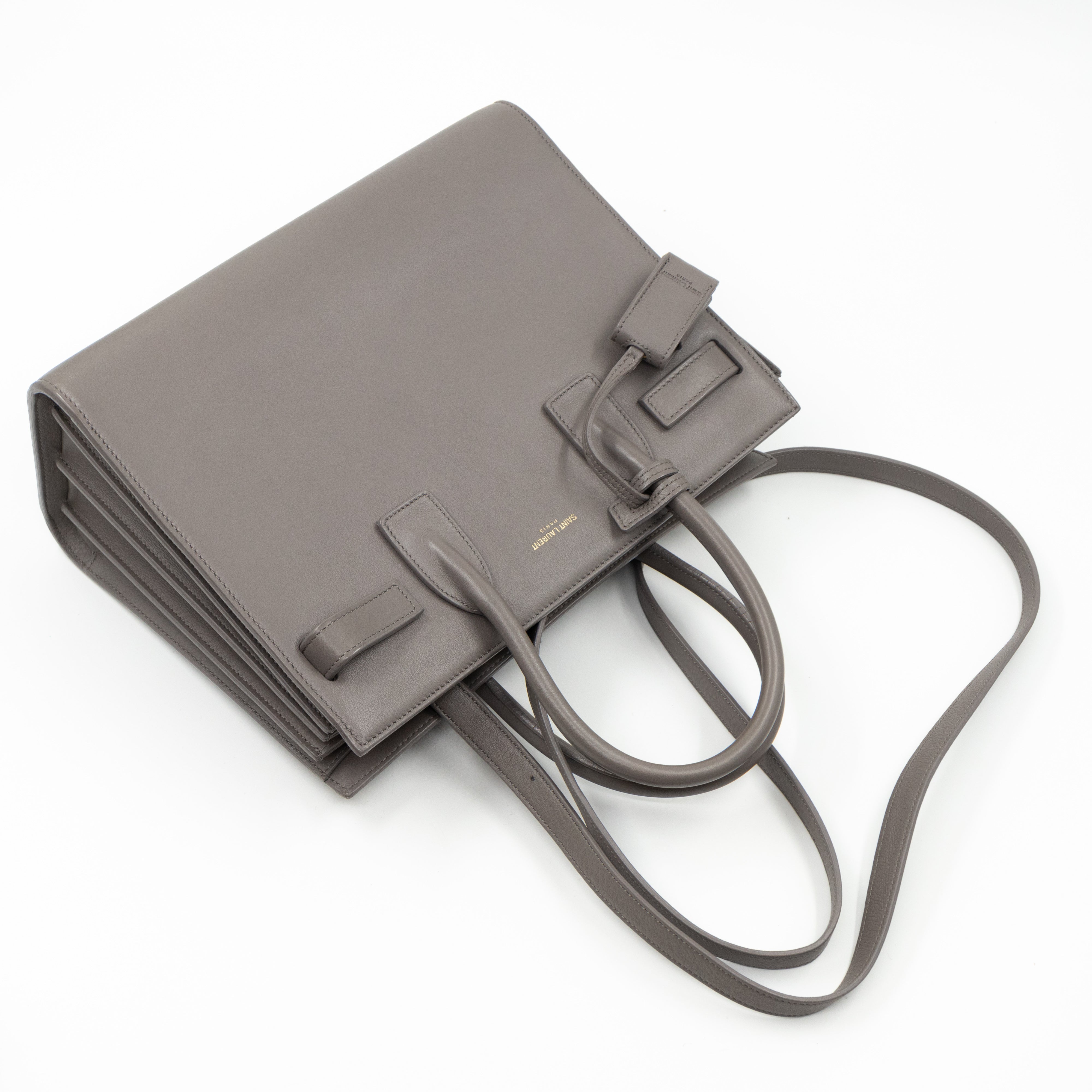 Sac de Jour Baby Gray Smooth Leather