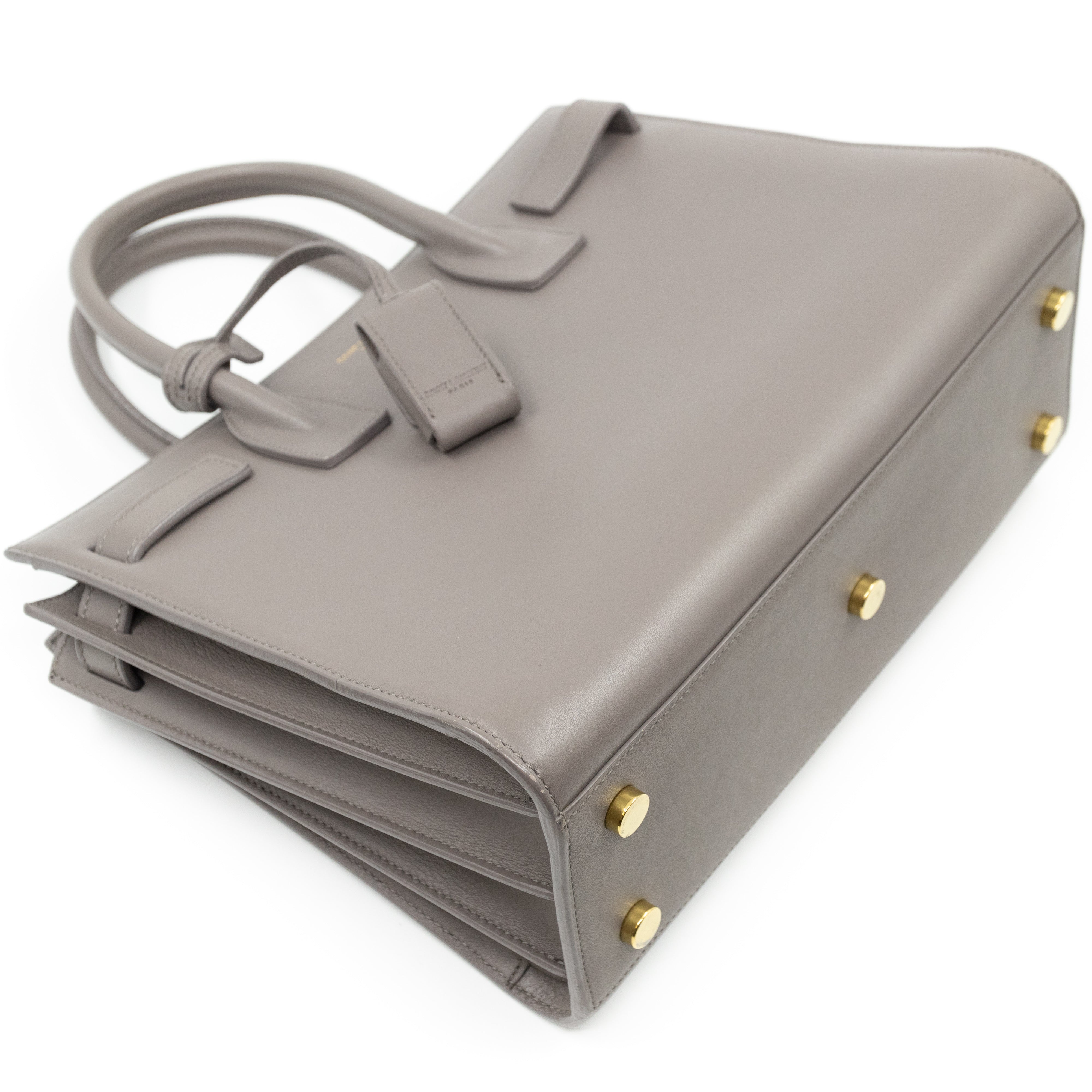 Sac de Jour Baby Gray Smooth Leather