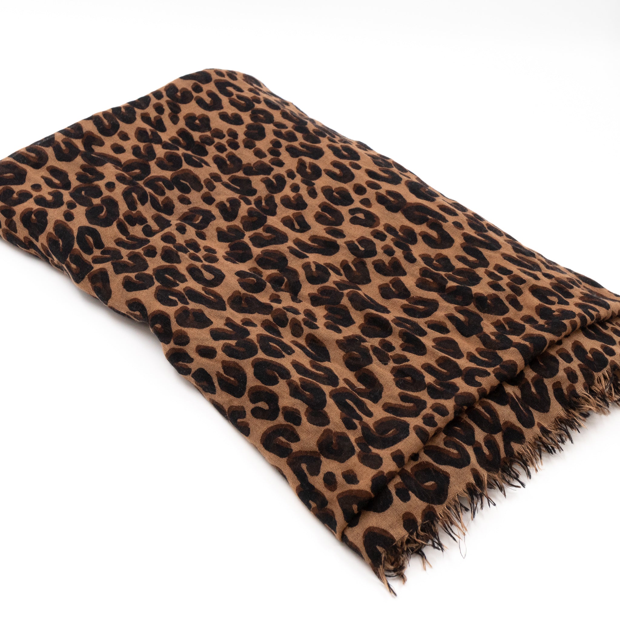 Leopard Stole Brown