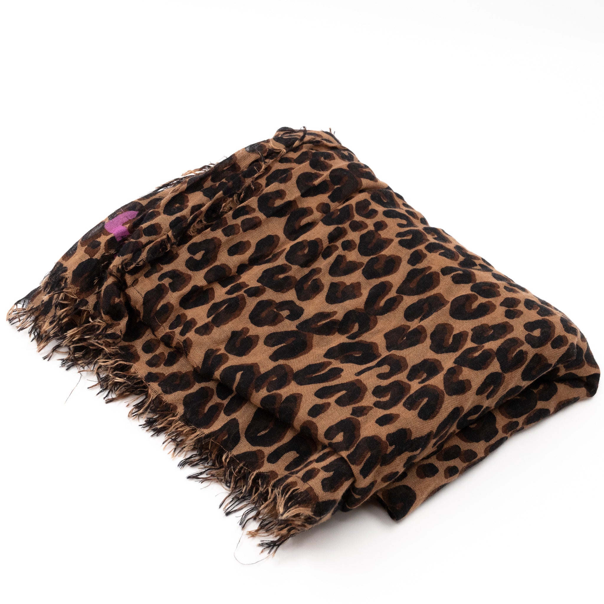 Leopard Stole Brown