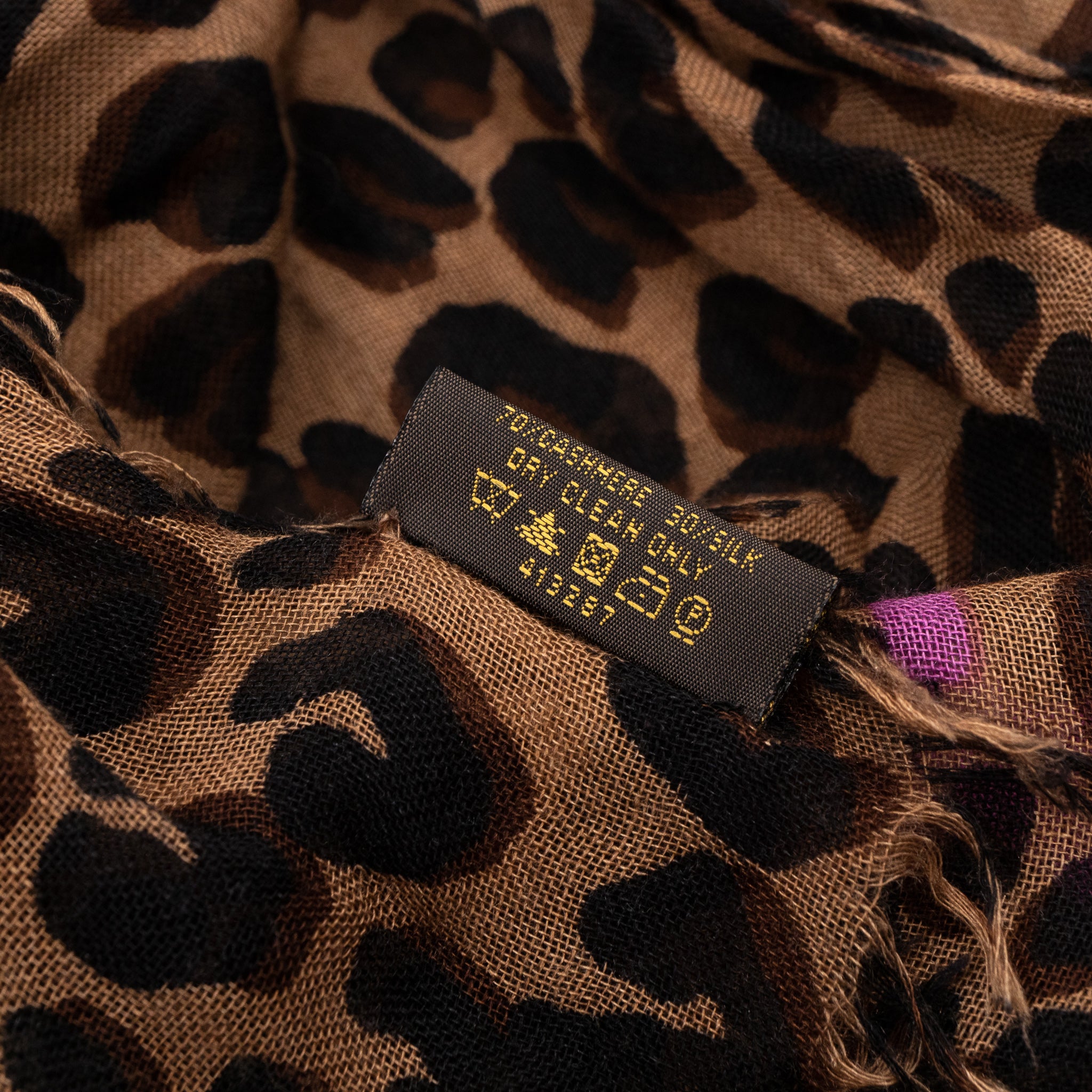 Leopard Stole Brown