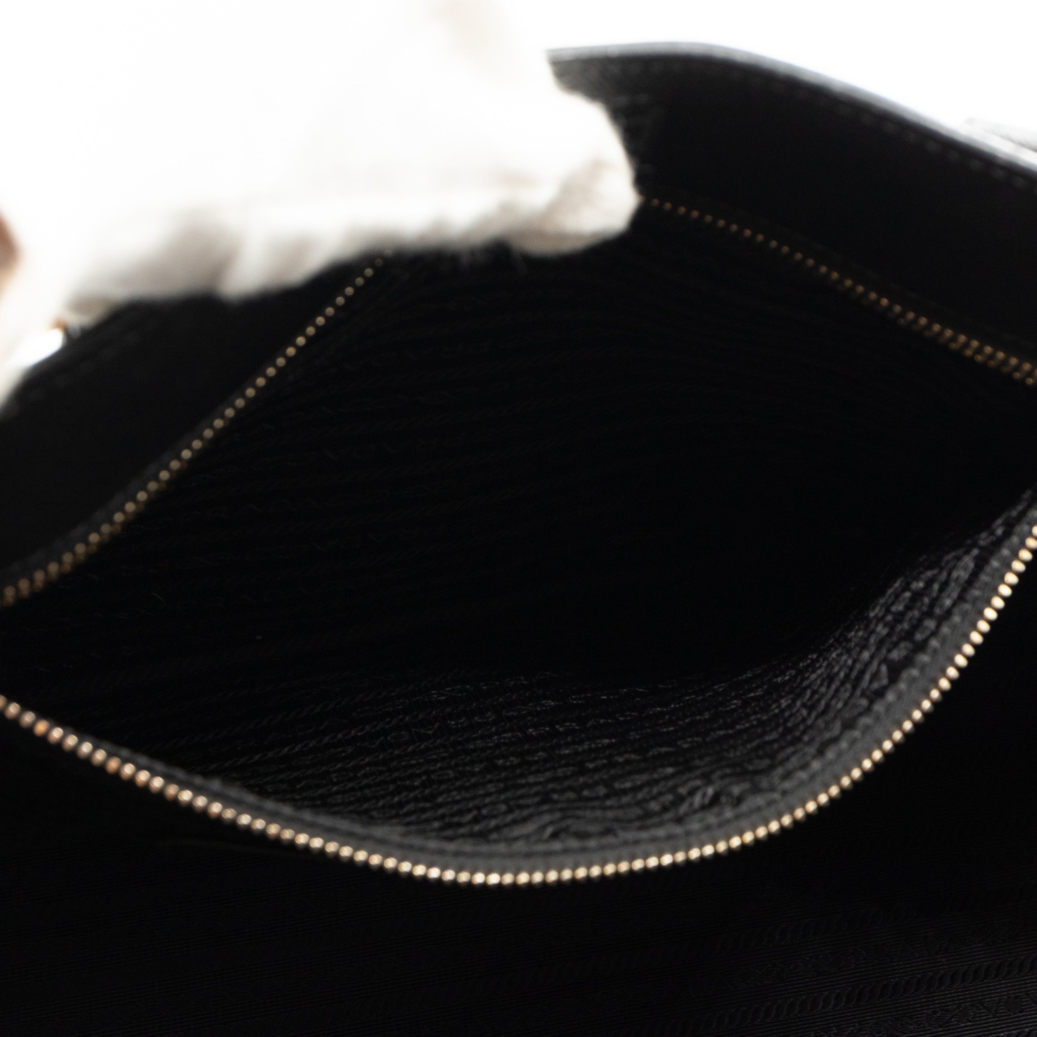 Large Open Tote Black Saffiano