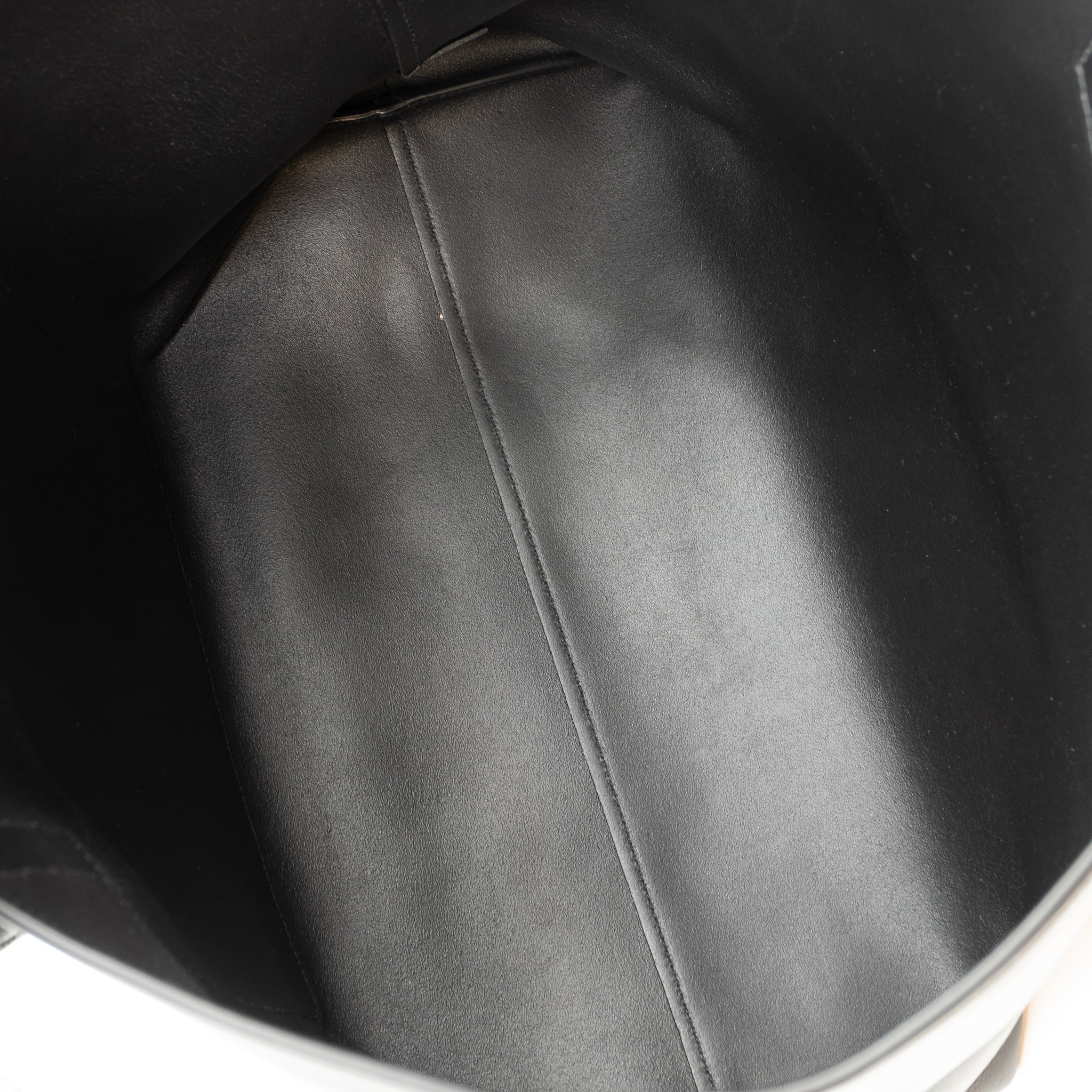 City Tote Black Calf Leather