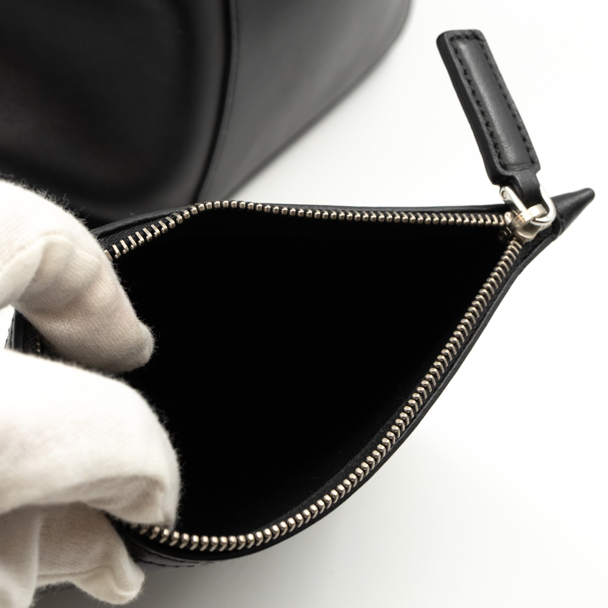 City Tote Black Calf Leather