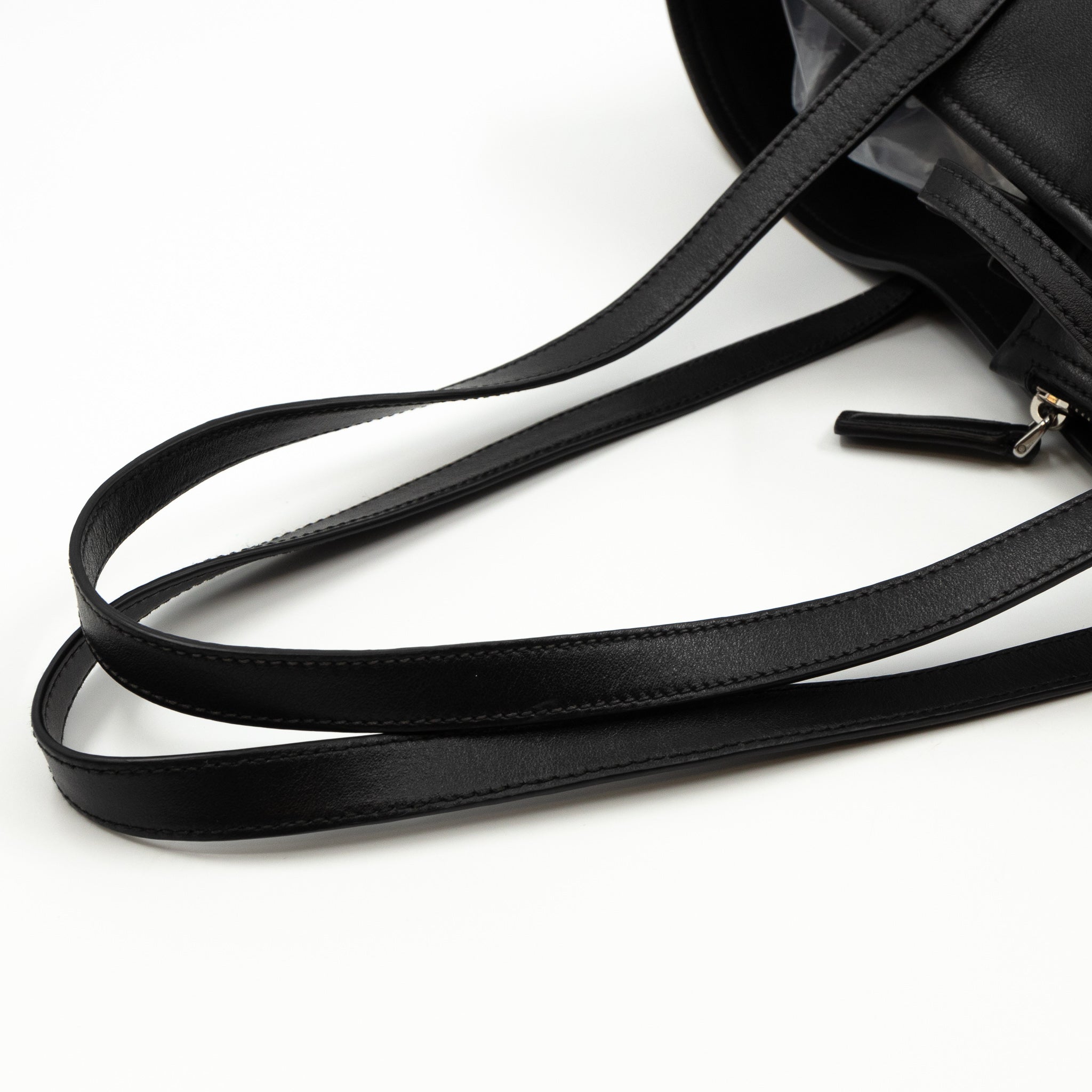 City Tote Black Calf Leather
