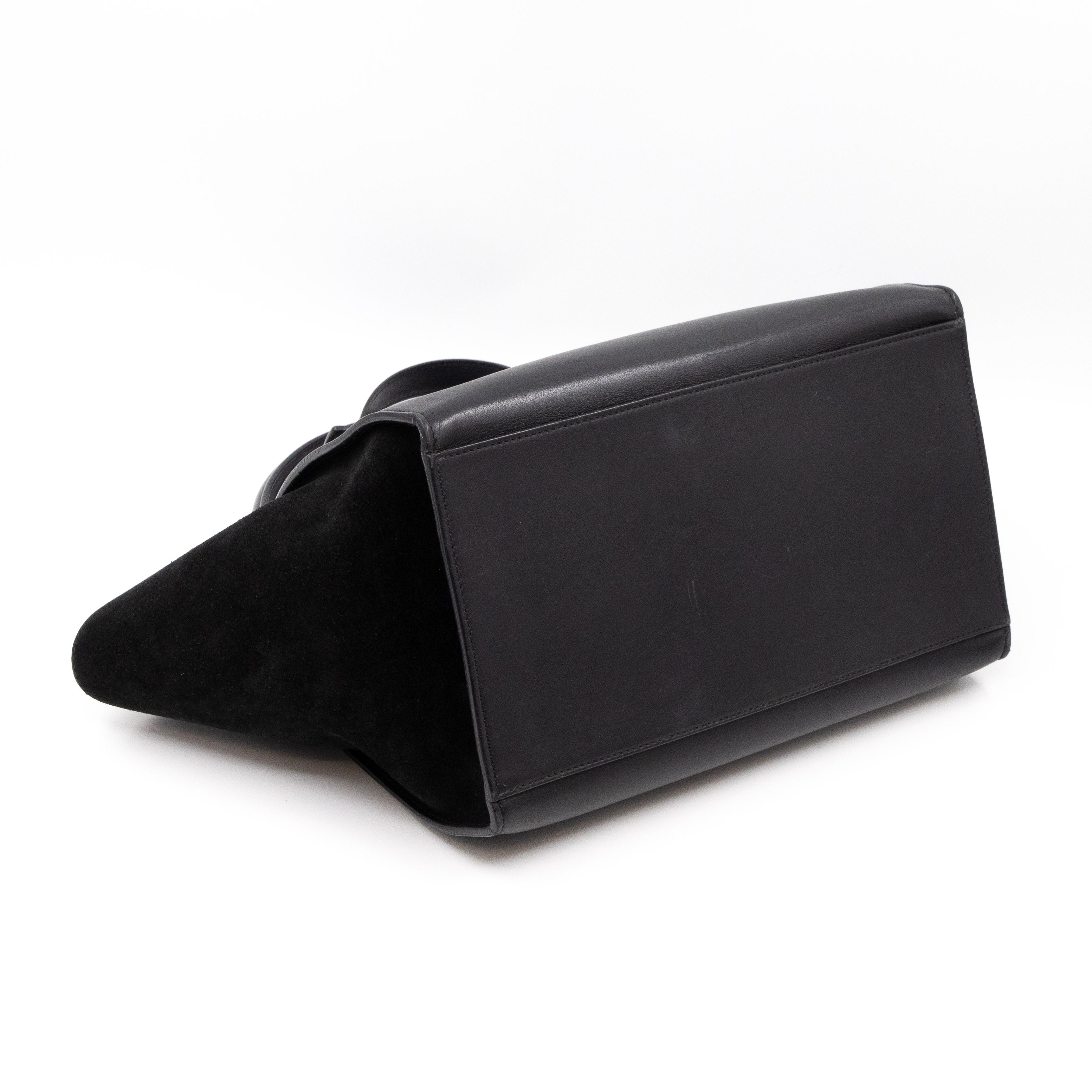 Medium Trapeze Black & White Leather