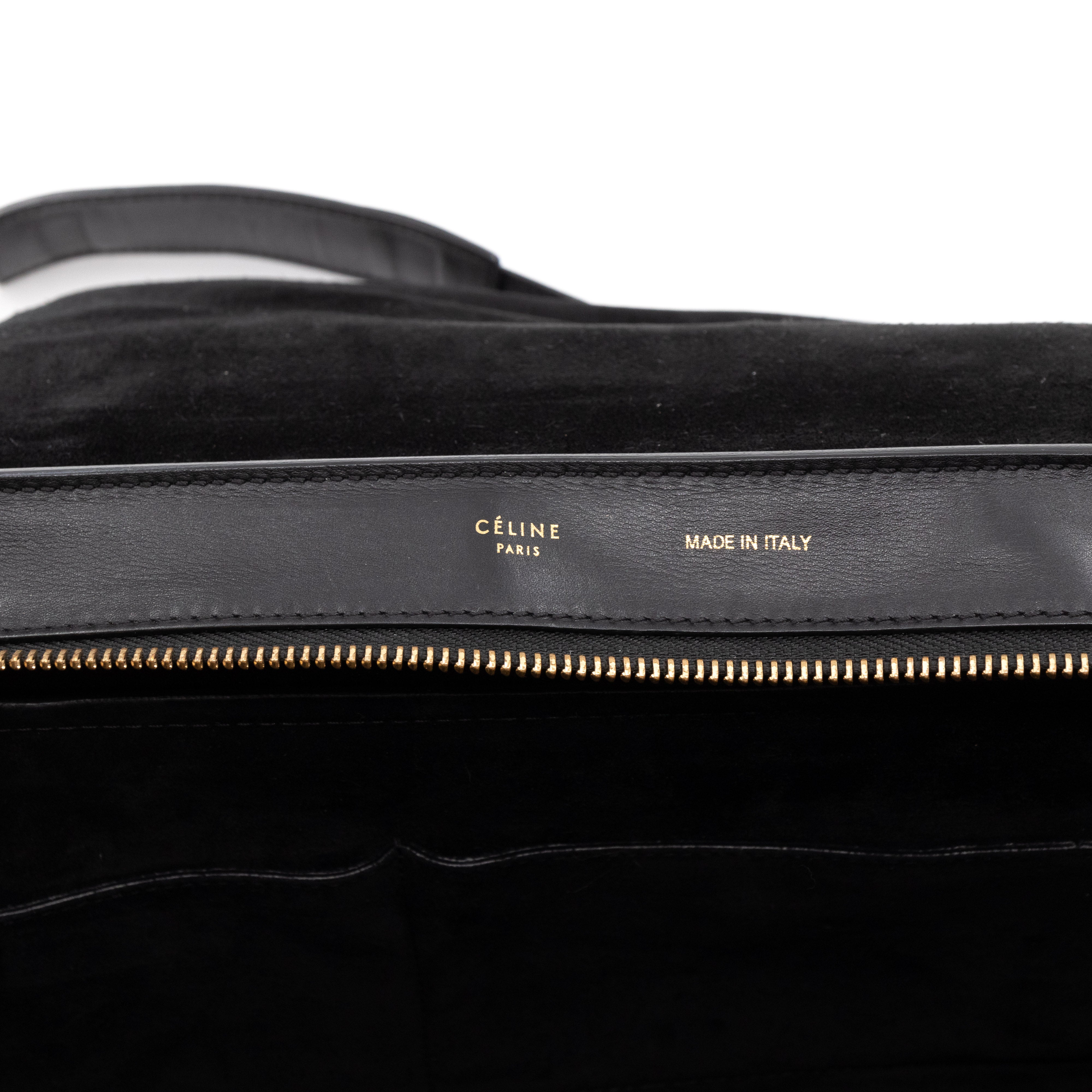 Medium Trapeze Black & White Leather