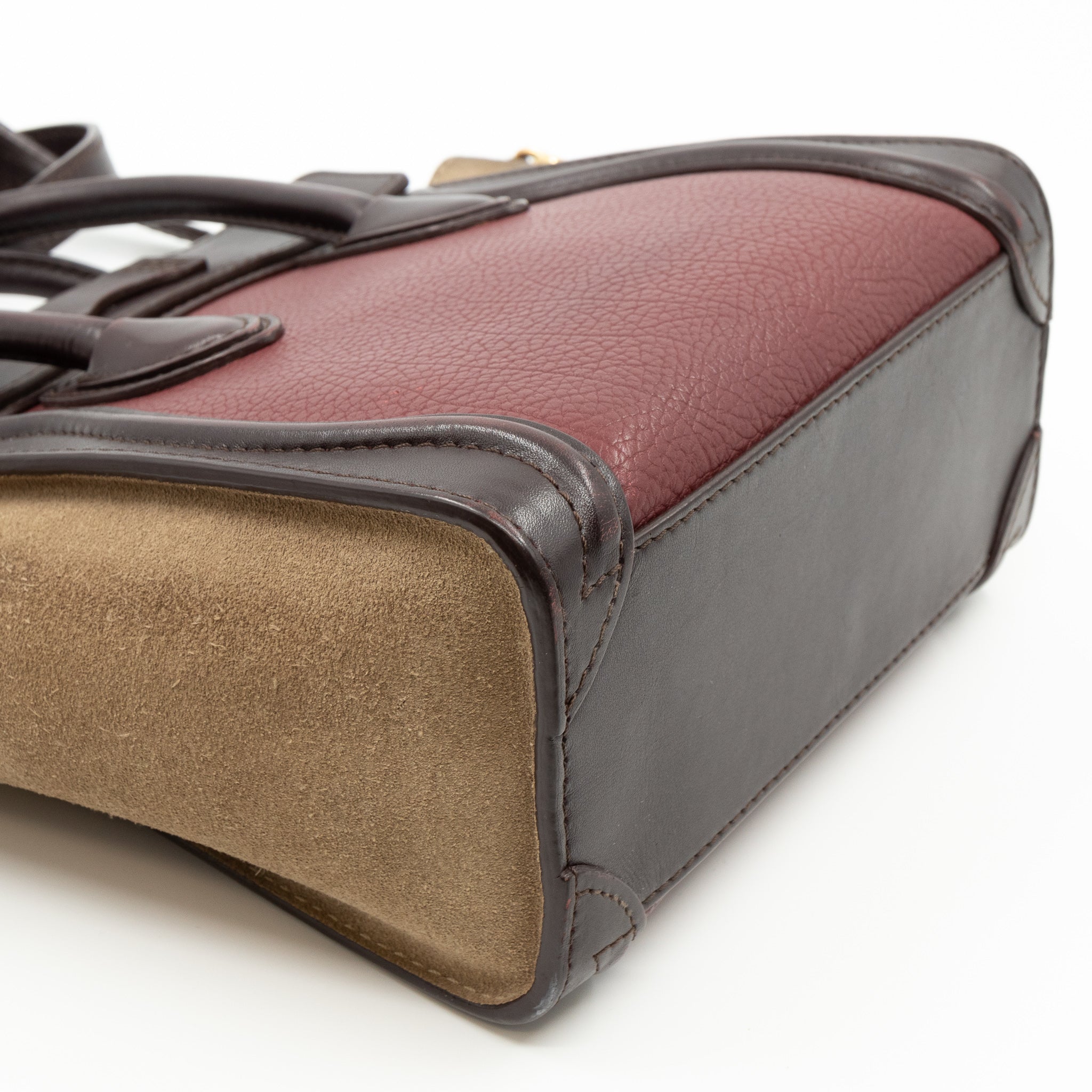 Nano Luggage Tri-color Leather