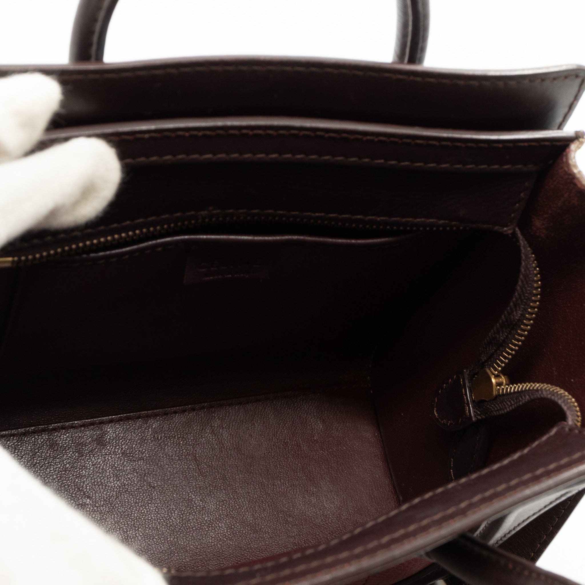 Nano Luggage Tri-color Leather