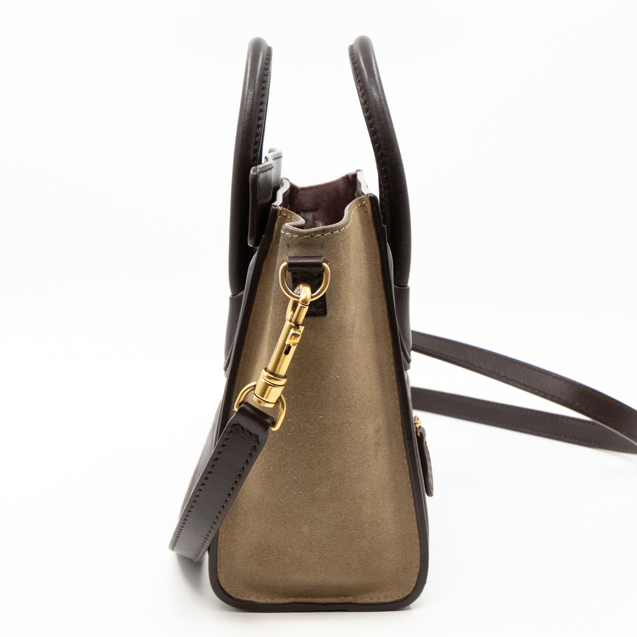 Nano Luggage Tri-color Leather