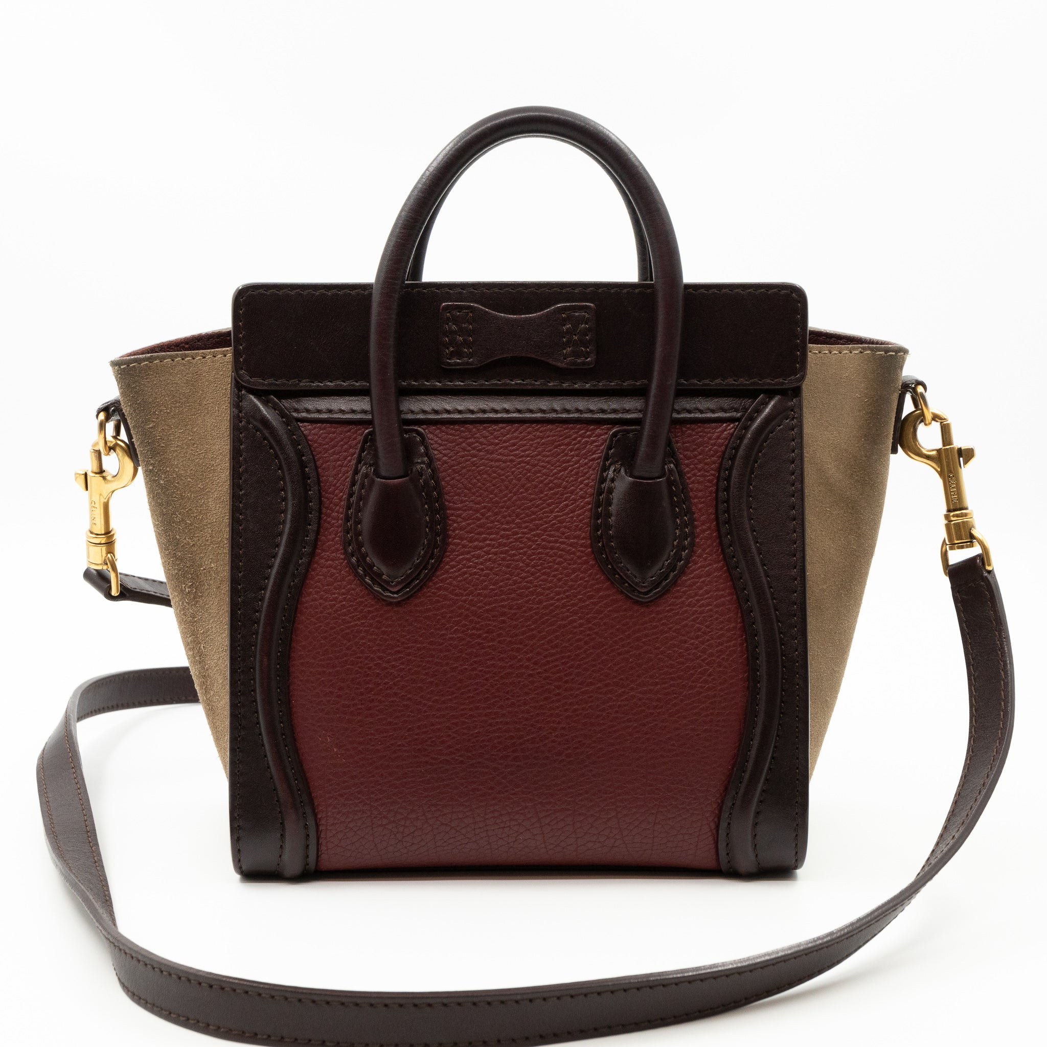 Nano Luggage Tri-color Leather