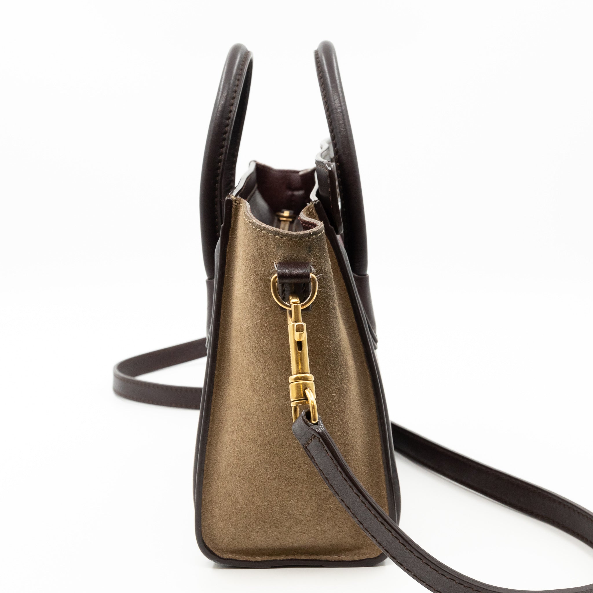 Nano Luggage Tri-color Leather