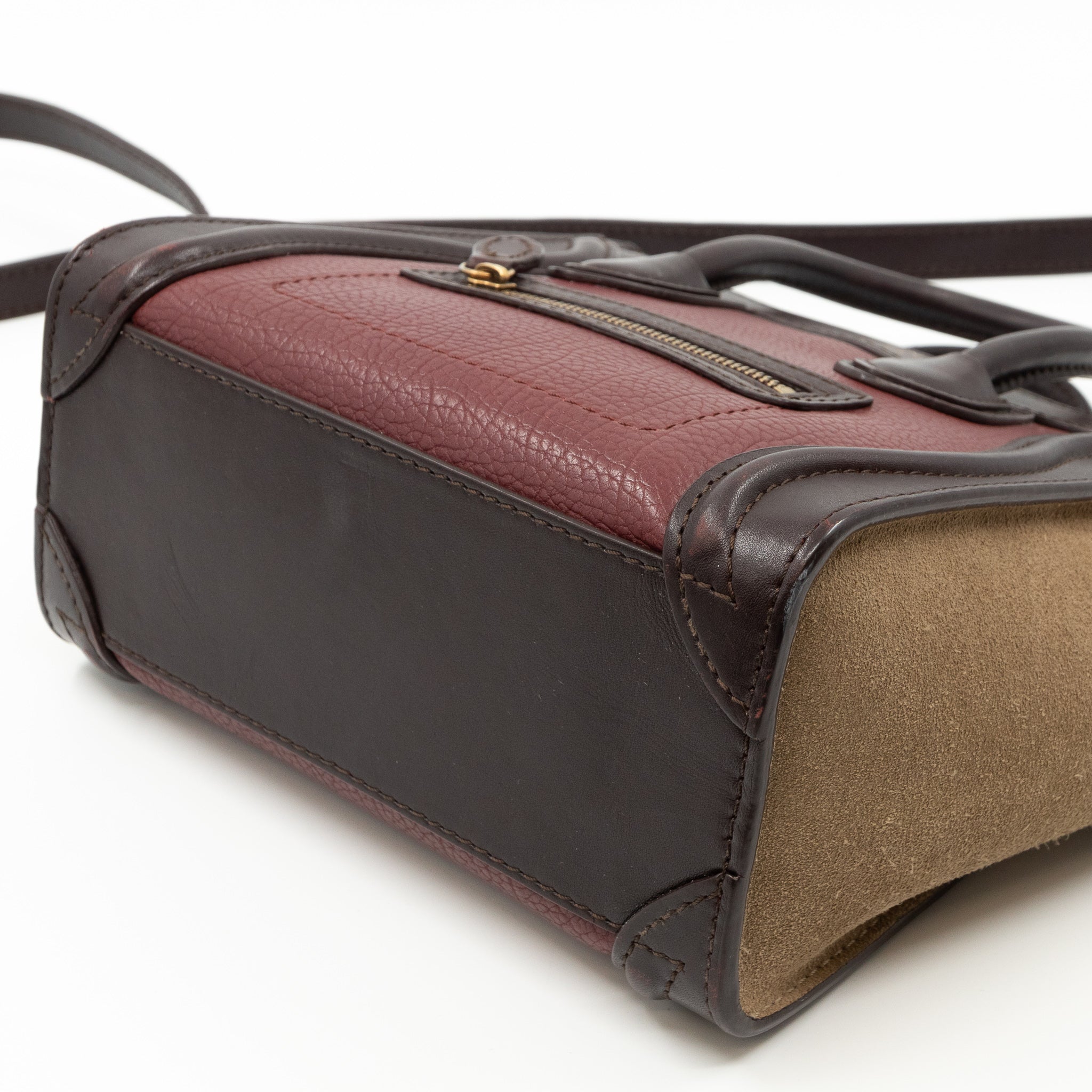 Nano Luggage Tri-color Leather