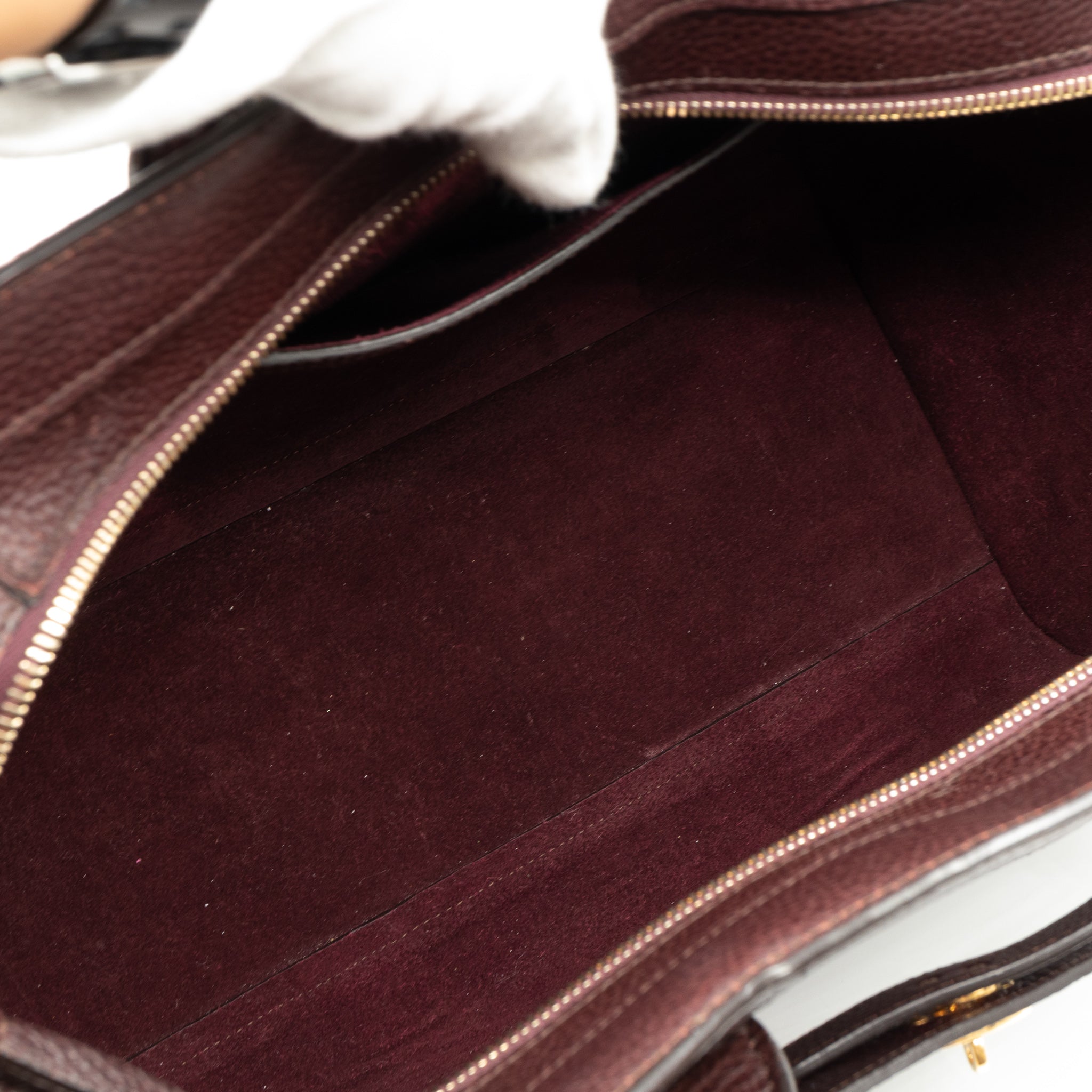 Large Zipped Bayswater Oxblood Leather