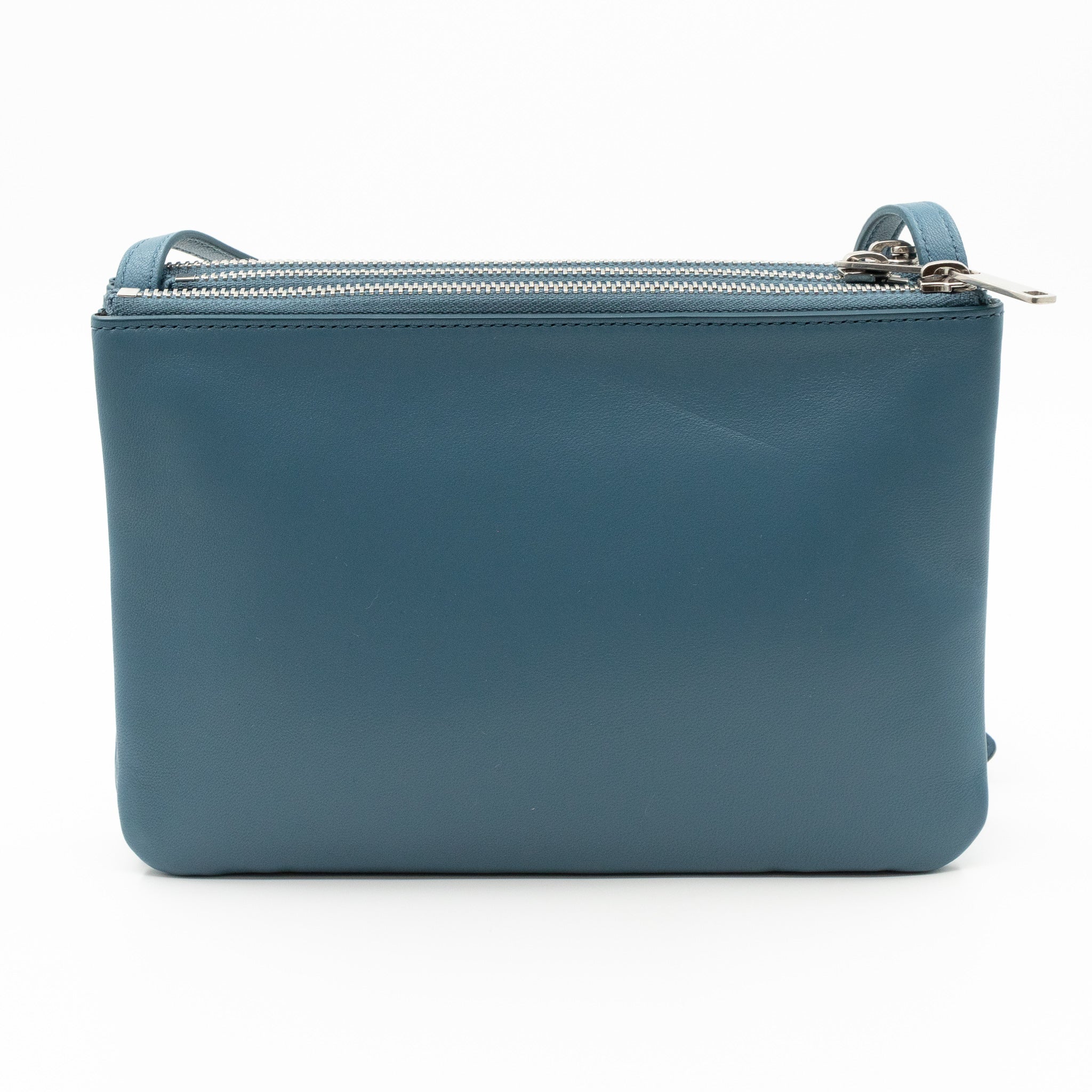 Trio Bag Slate Blue Leather