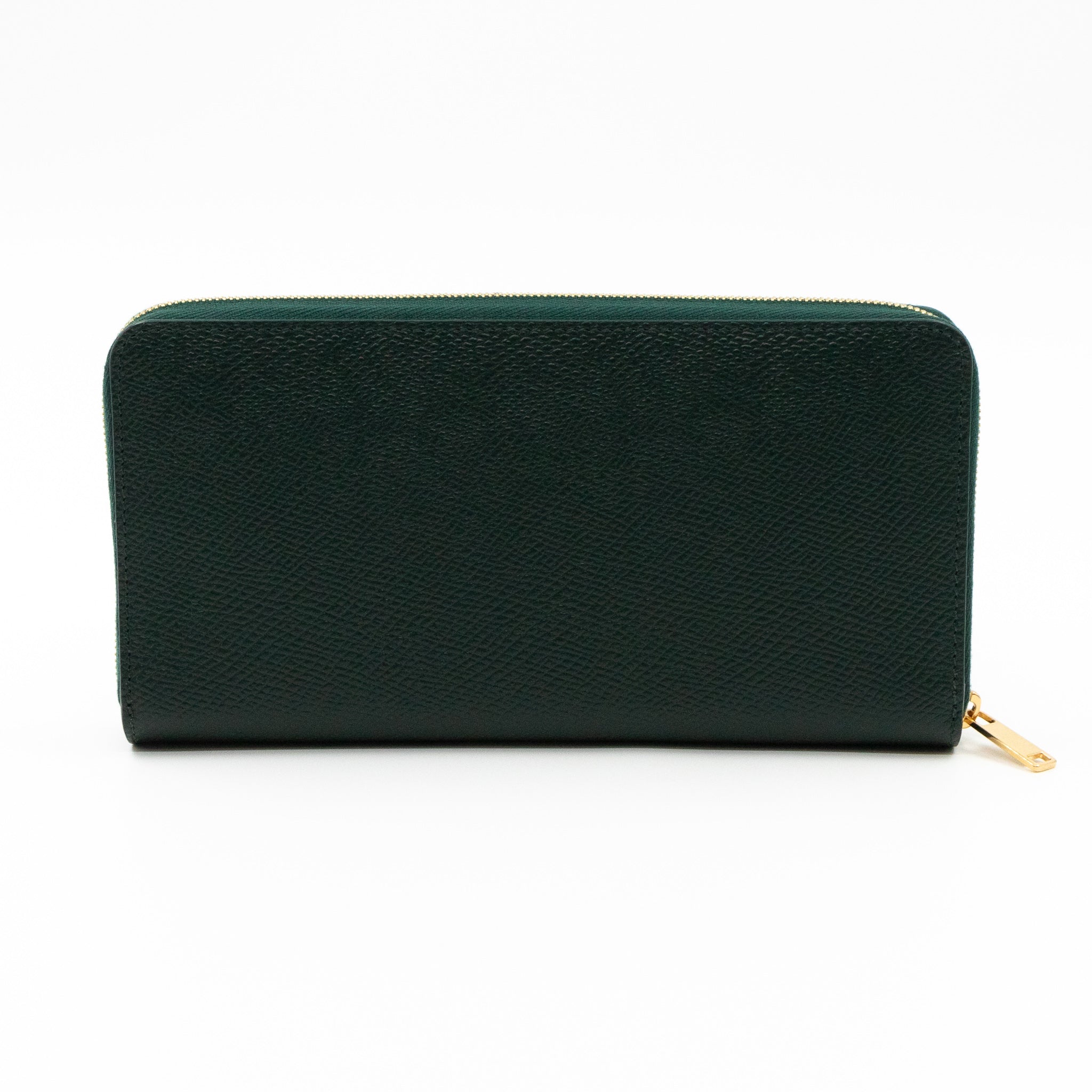 Large Zipped Wallet Amazon Green Leather