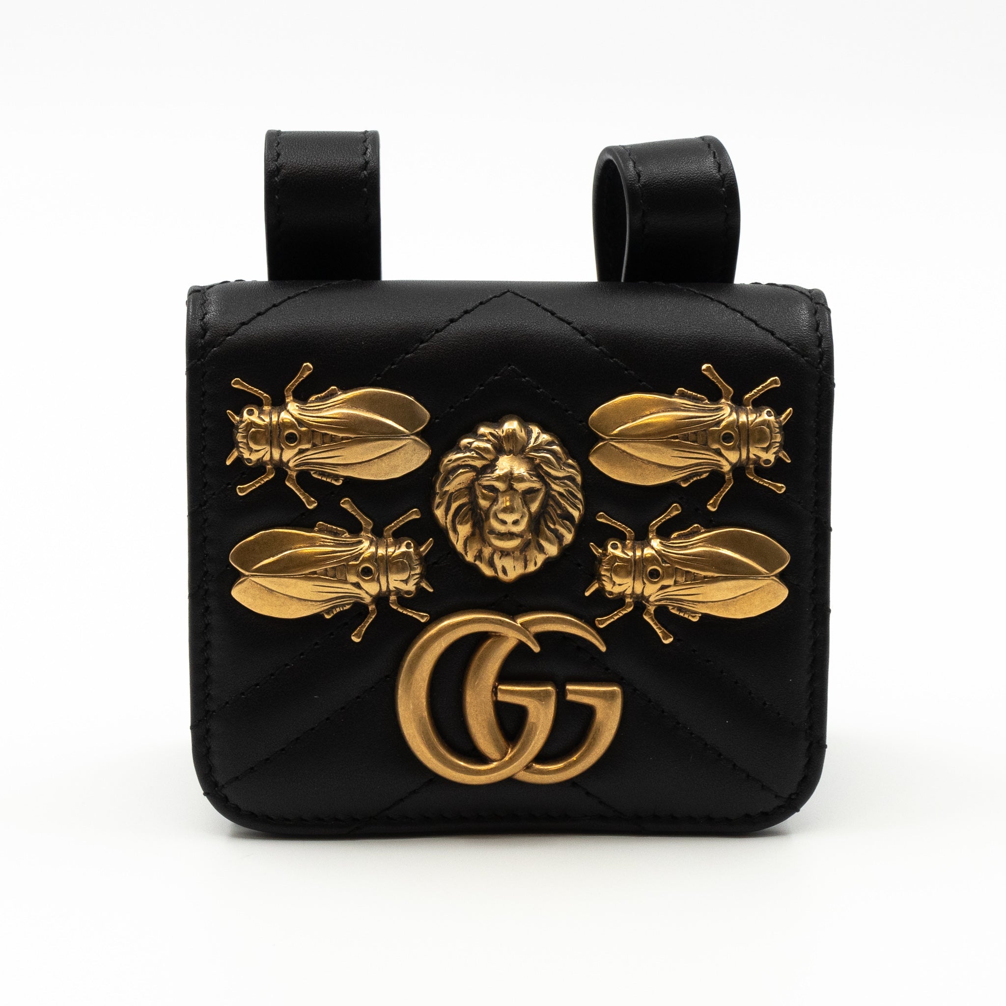 GG Marmont Belt Pouch Animal Studs