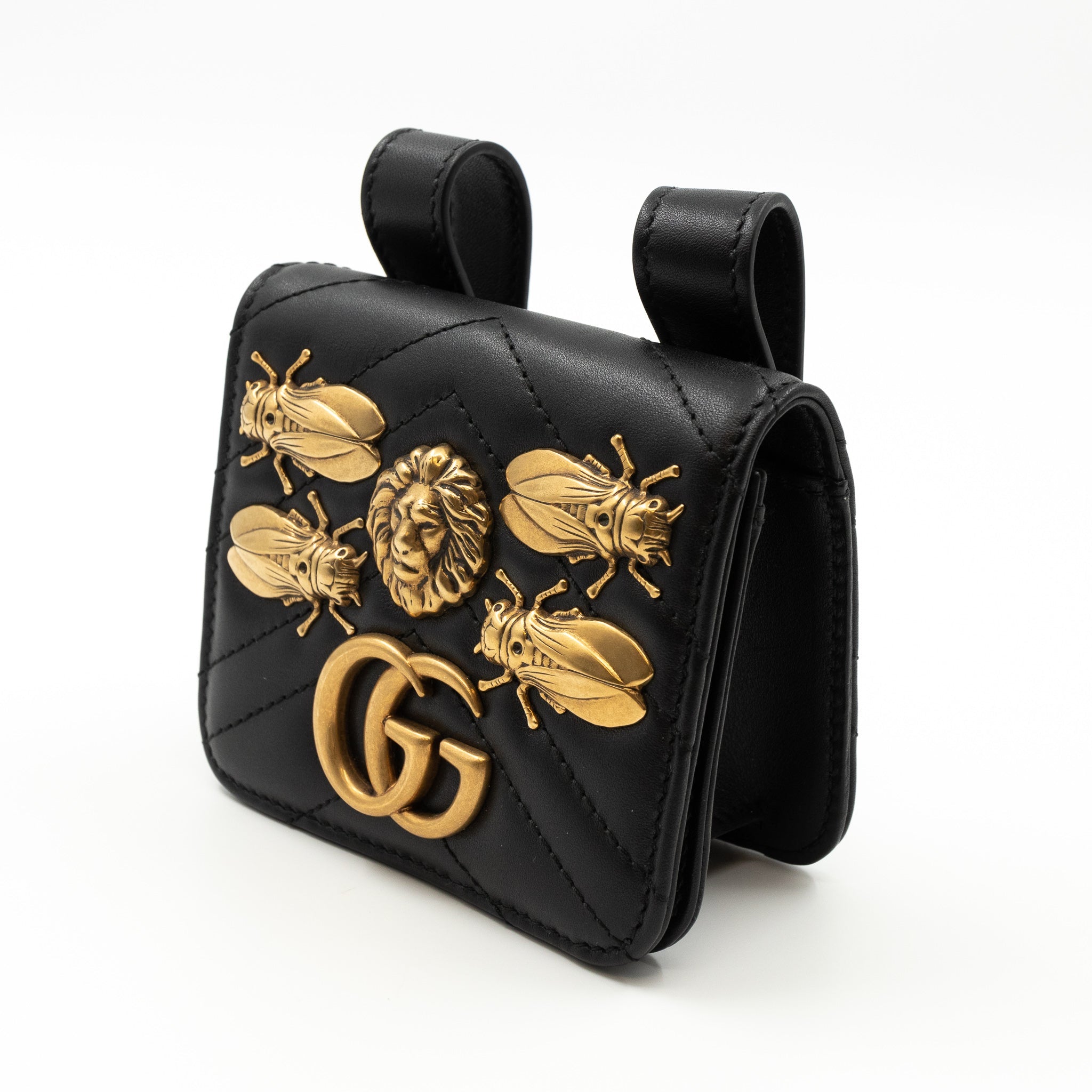 GG Marmont Belt Pouch Animal Studs