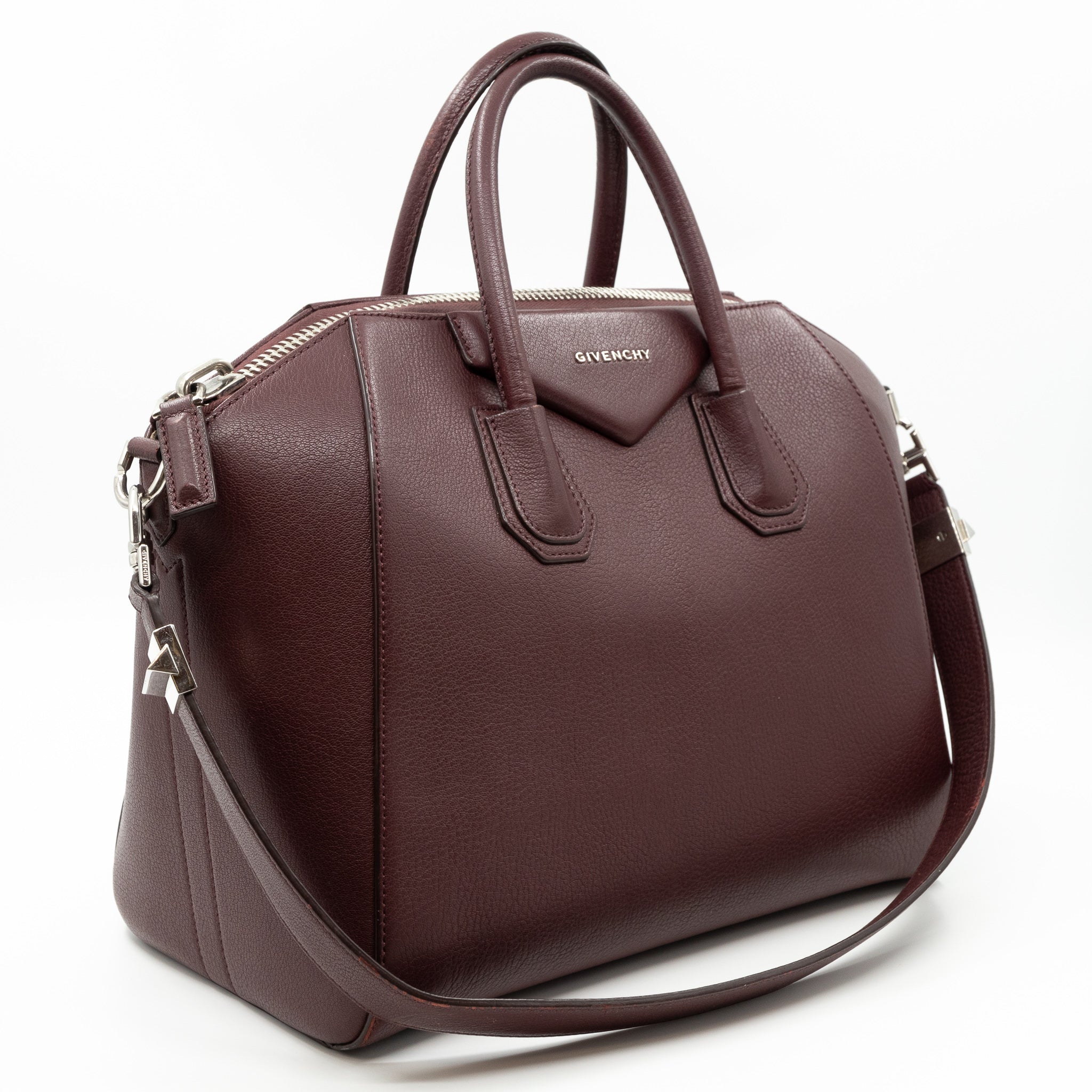 Antigona Medium Burgundy Leather