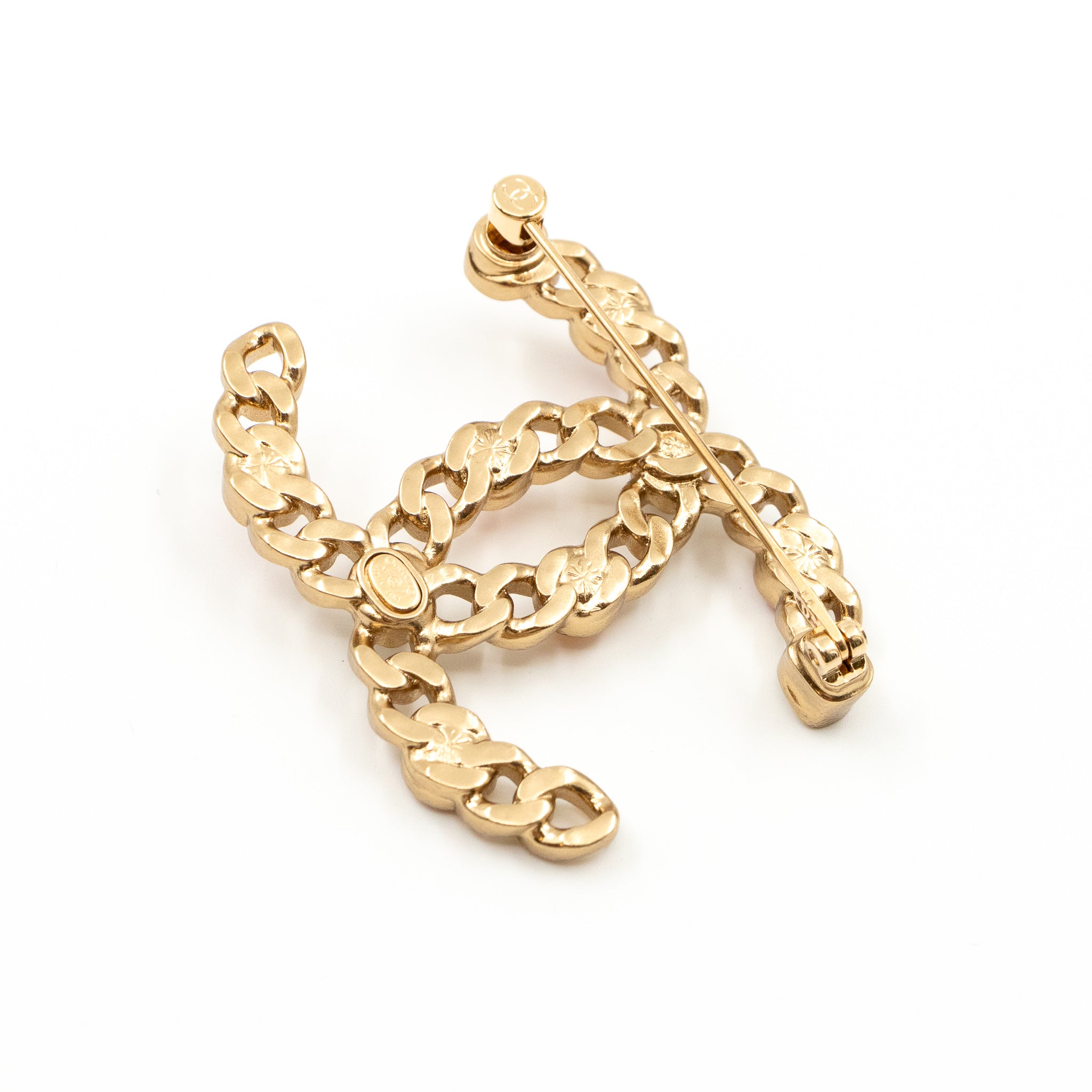 CC Chain Link Colorful Brooch