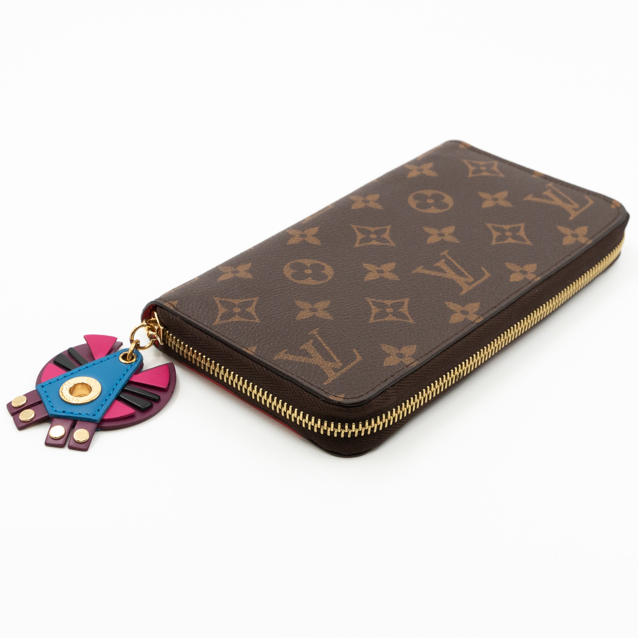 Zippy Wallet Flamingo Monogram Totem