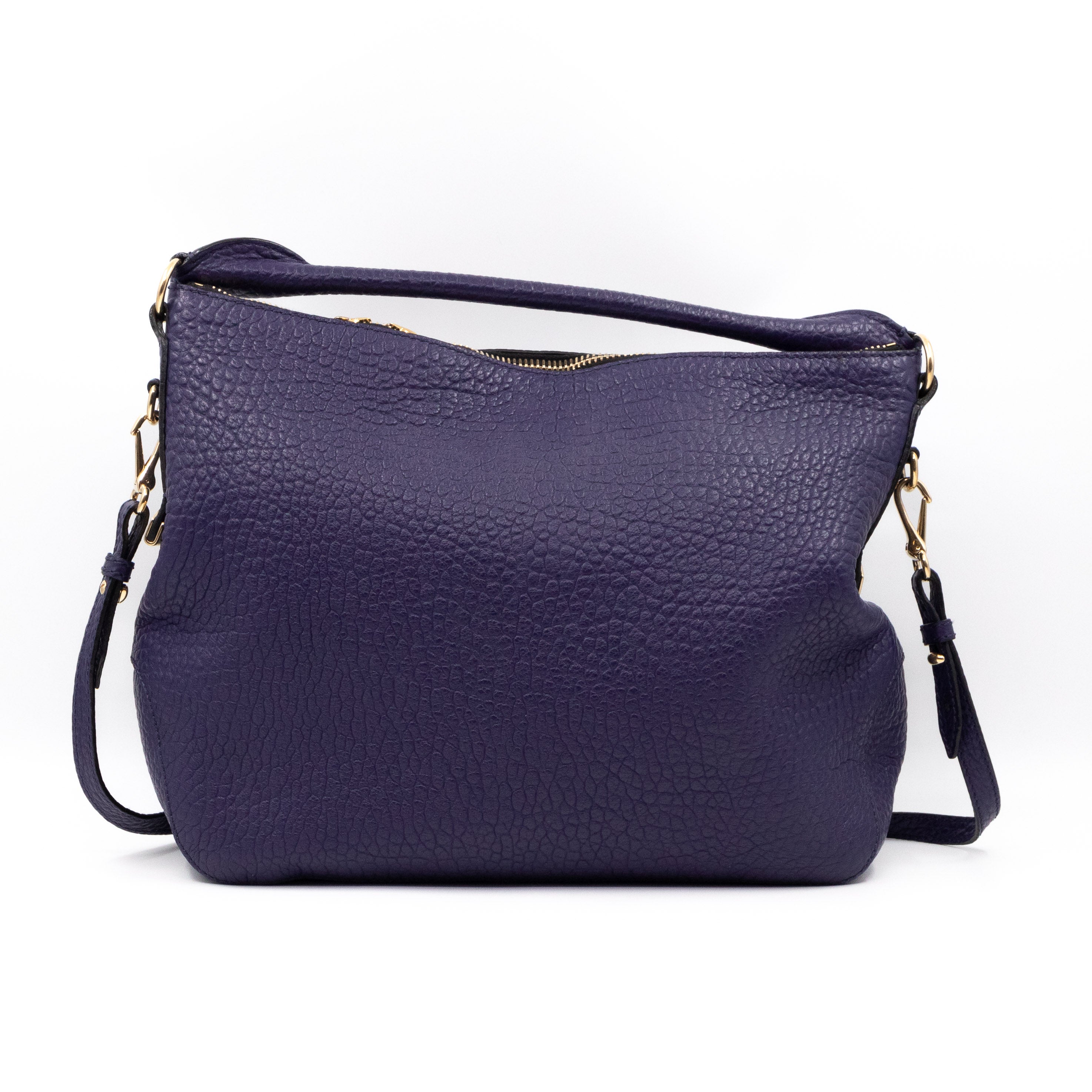 Ledbury Convertible Hobo Small Blue Leather