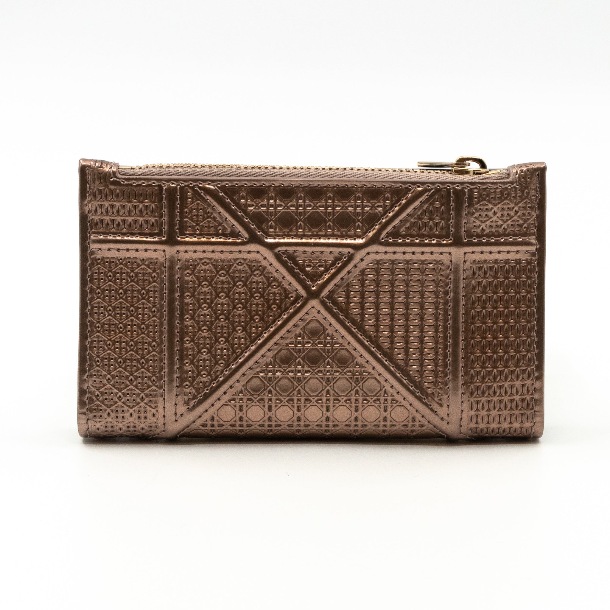 Diorama Compact Wallet Rose Gold Leather