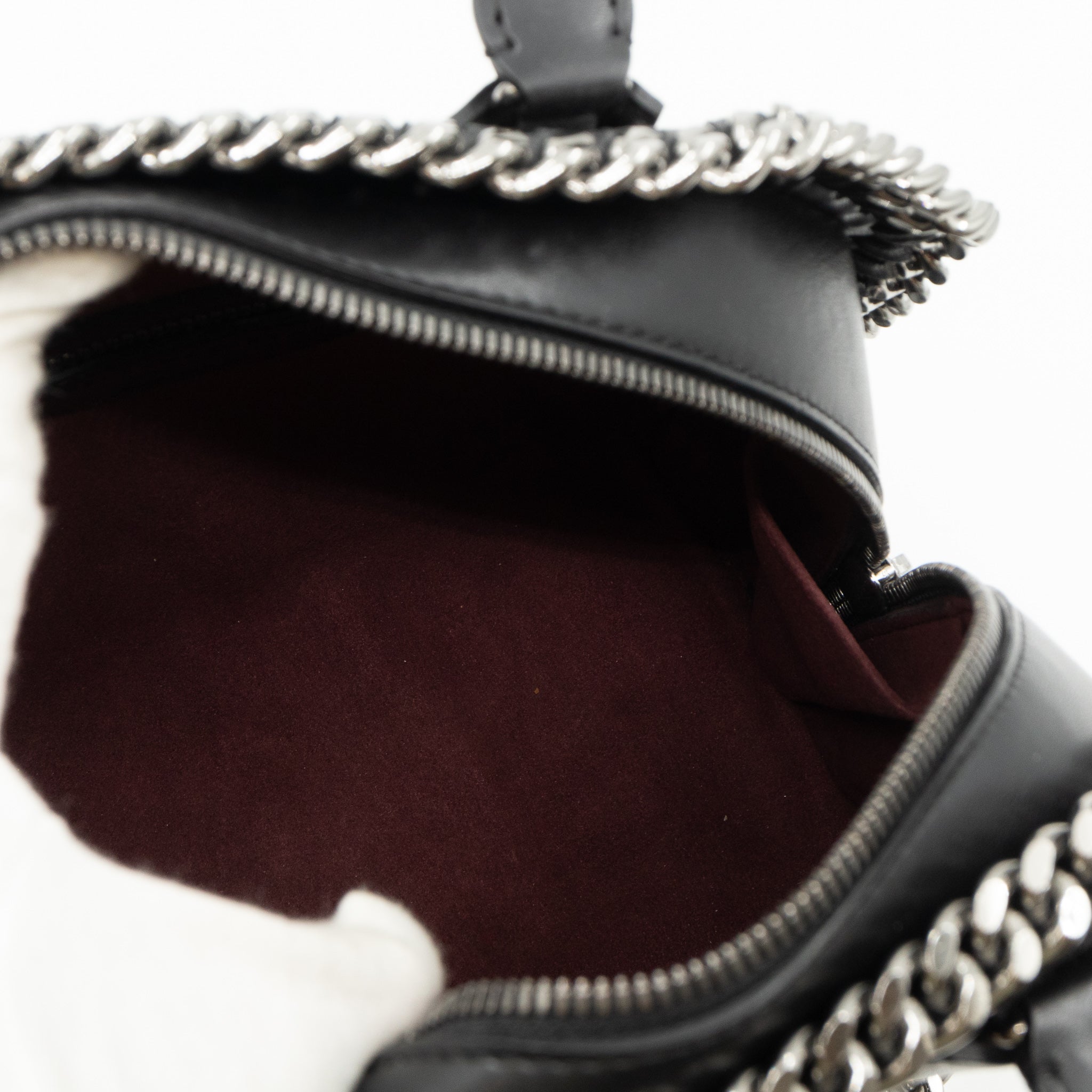 Falabella Box Top Handle Black