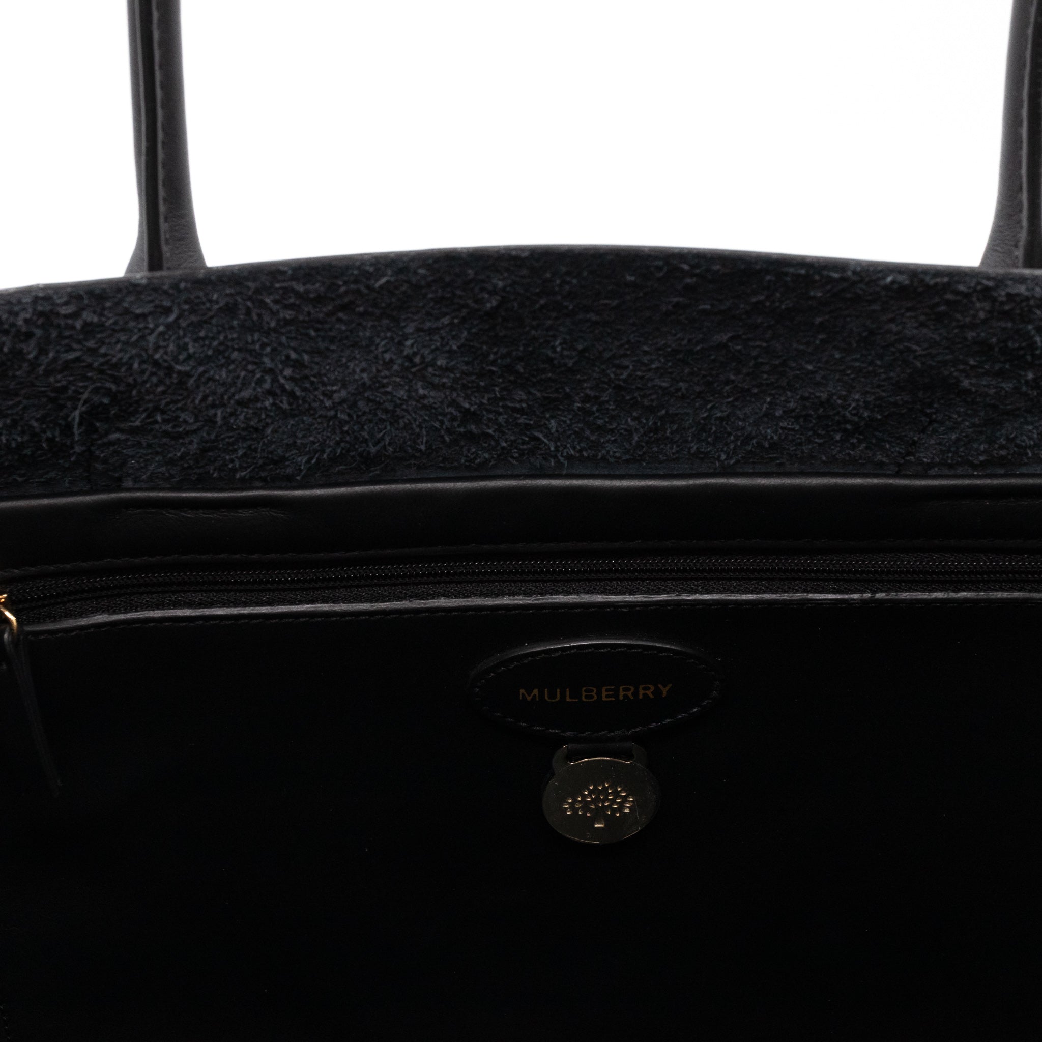 Blossom Tote Black Leather