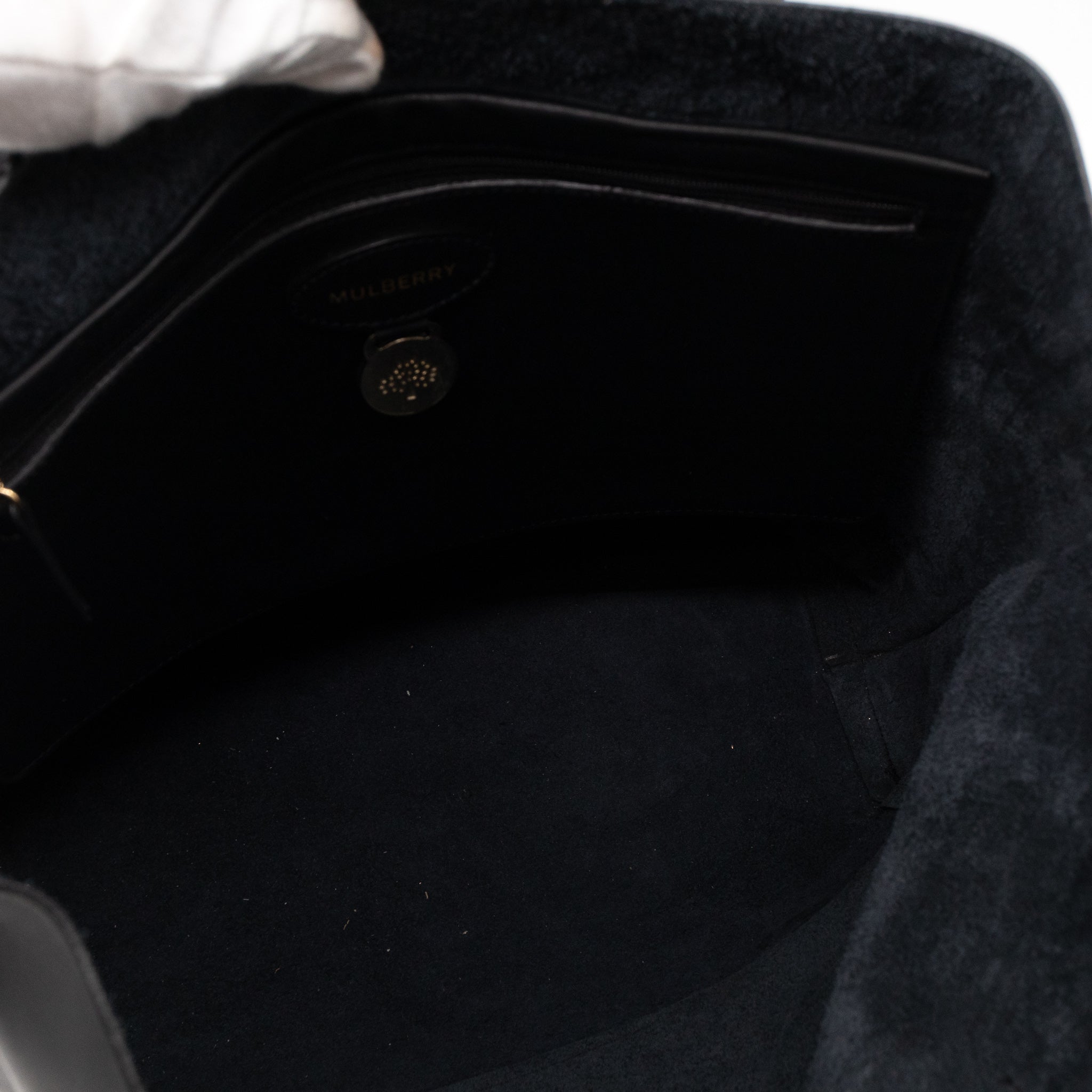 Blossom Tote Black Leather