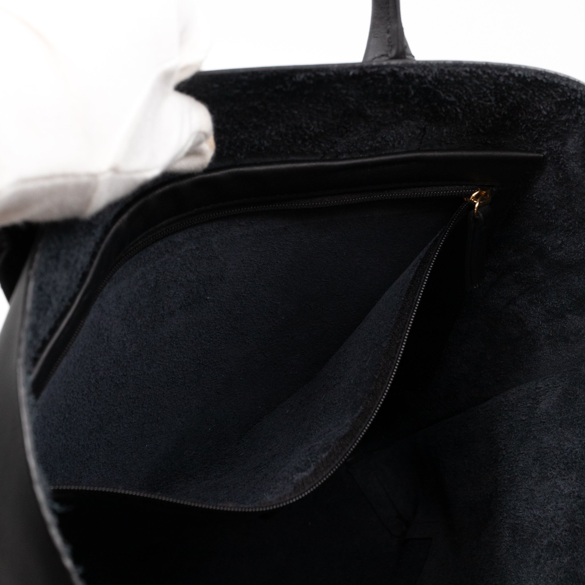 Blossom Tote Black Leather