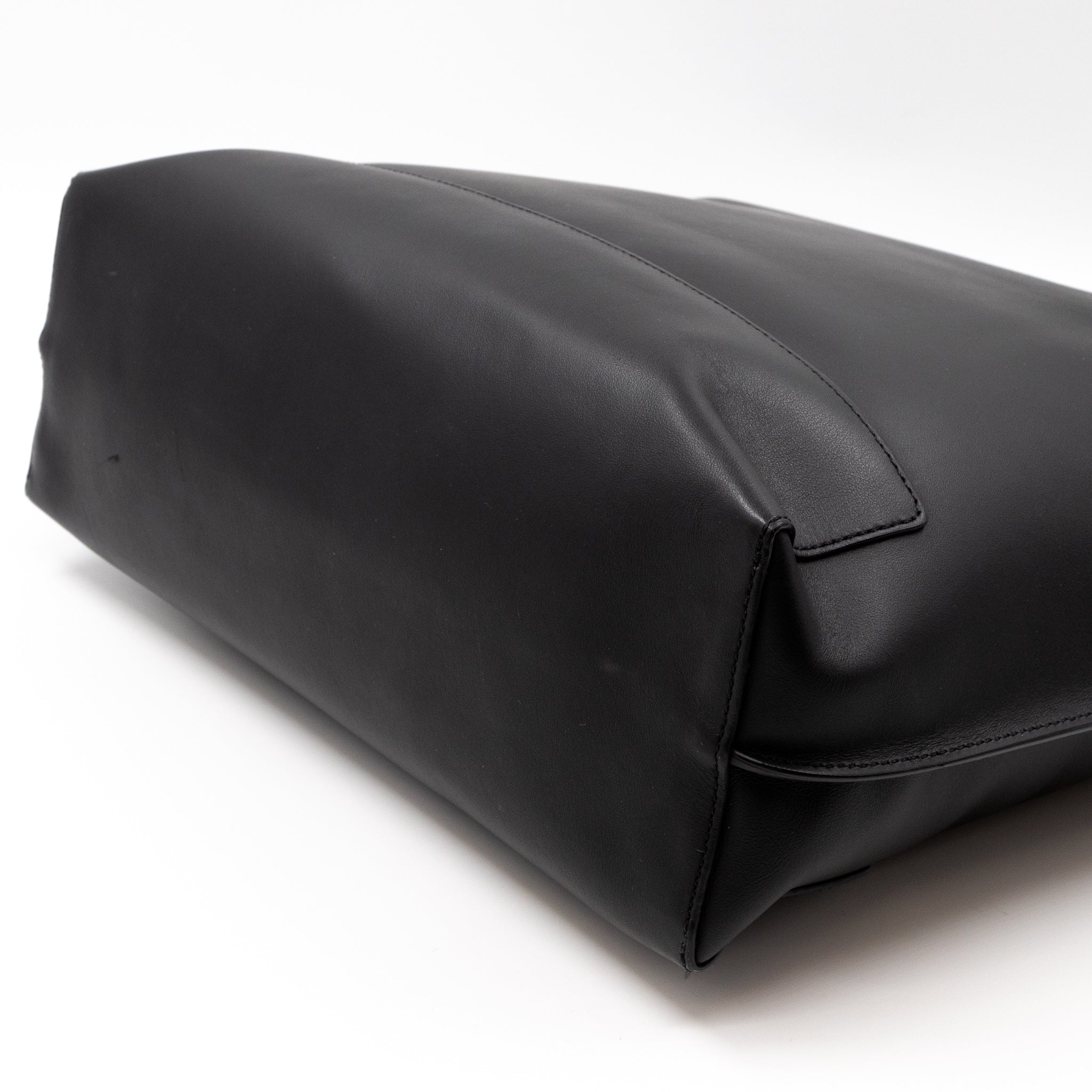 Blossom Tote Black Leather