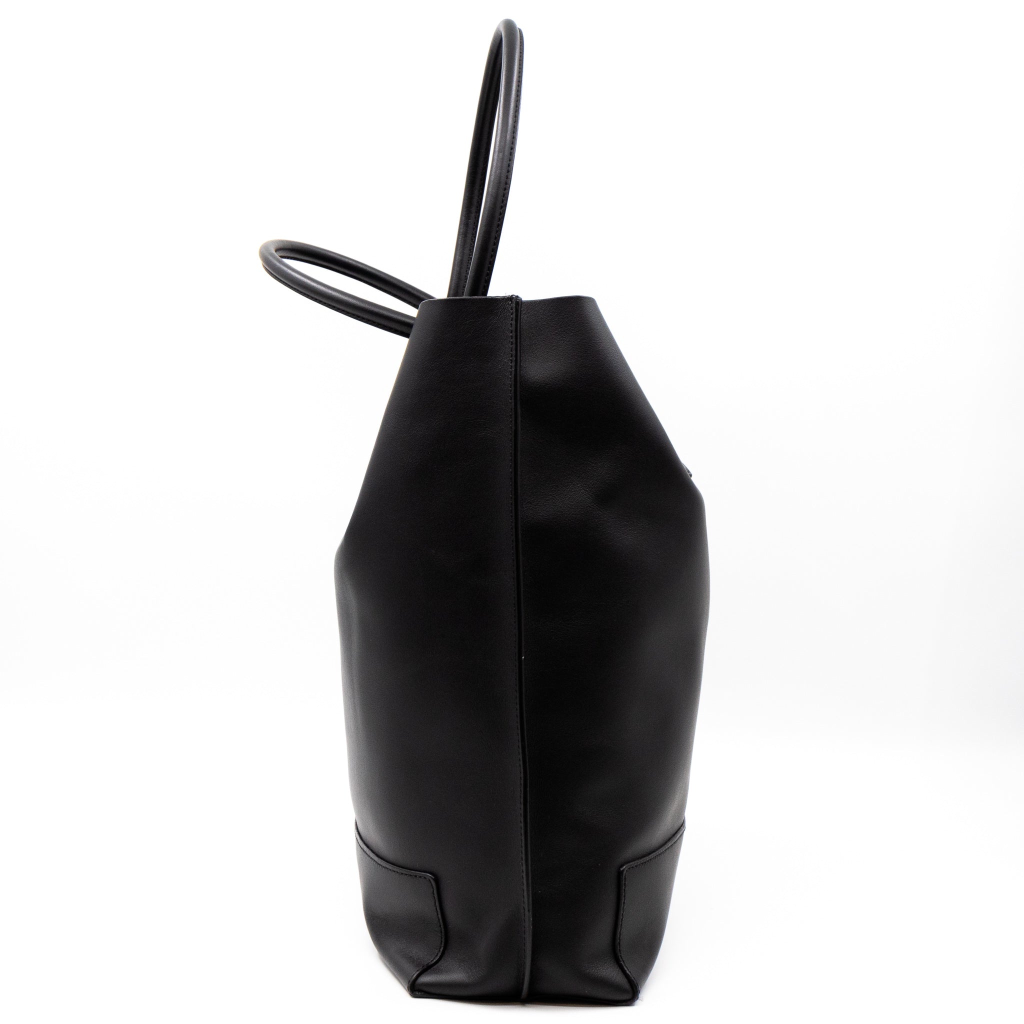 Blossom Tote Black Leather