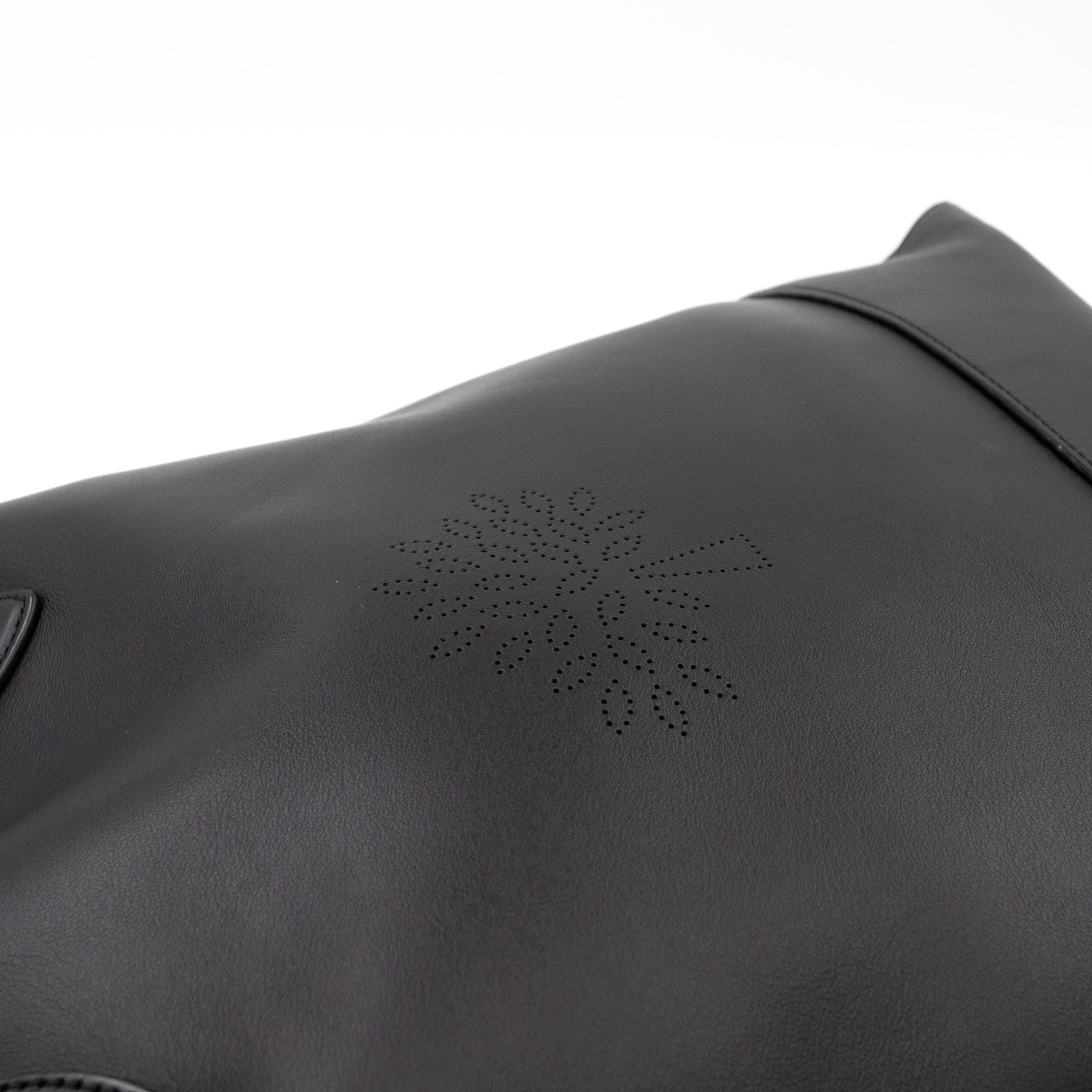 Blossom Tote Black Leather