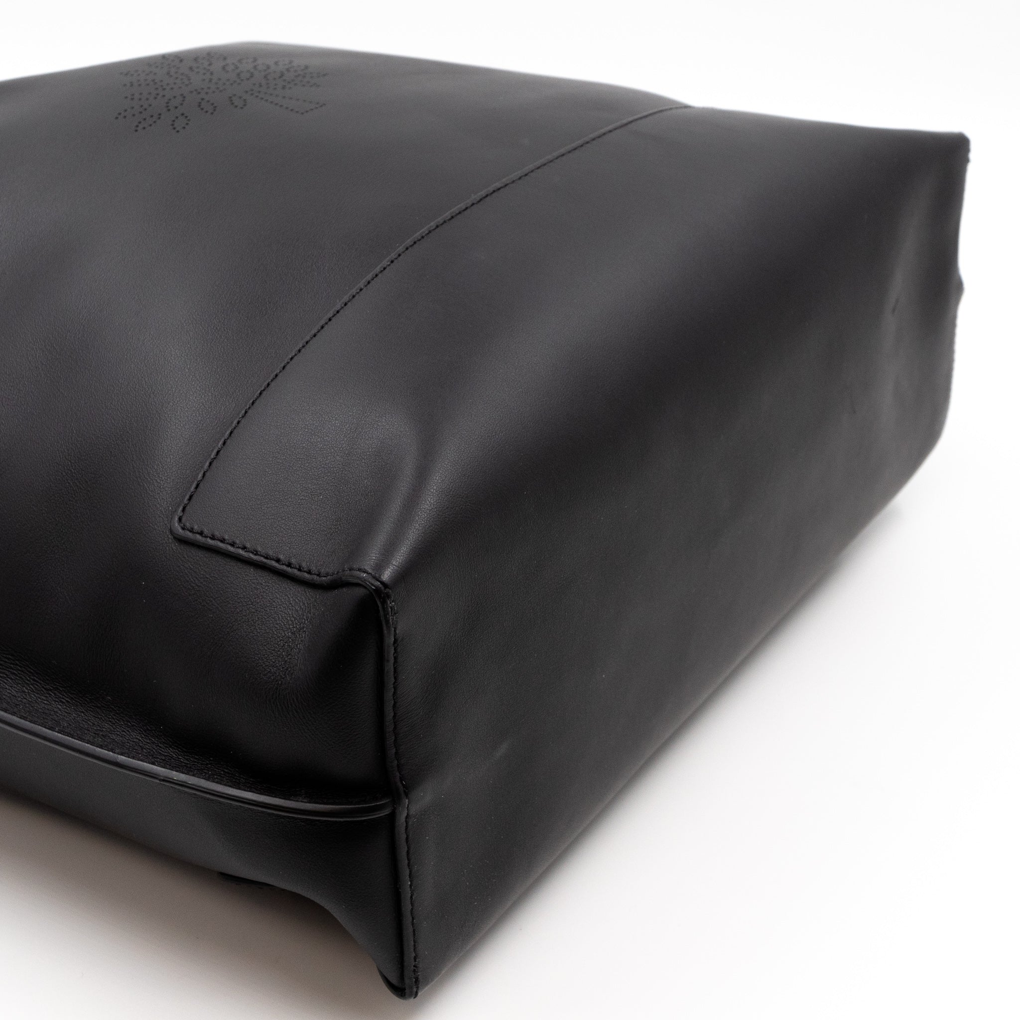 Blossom Tote Black Leather