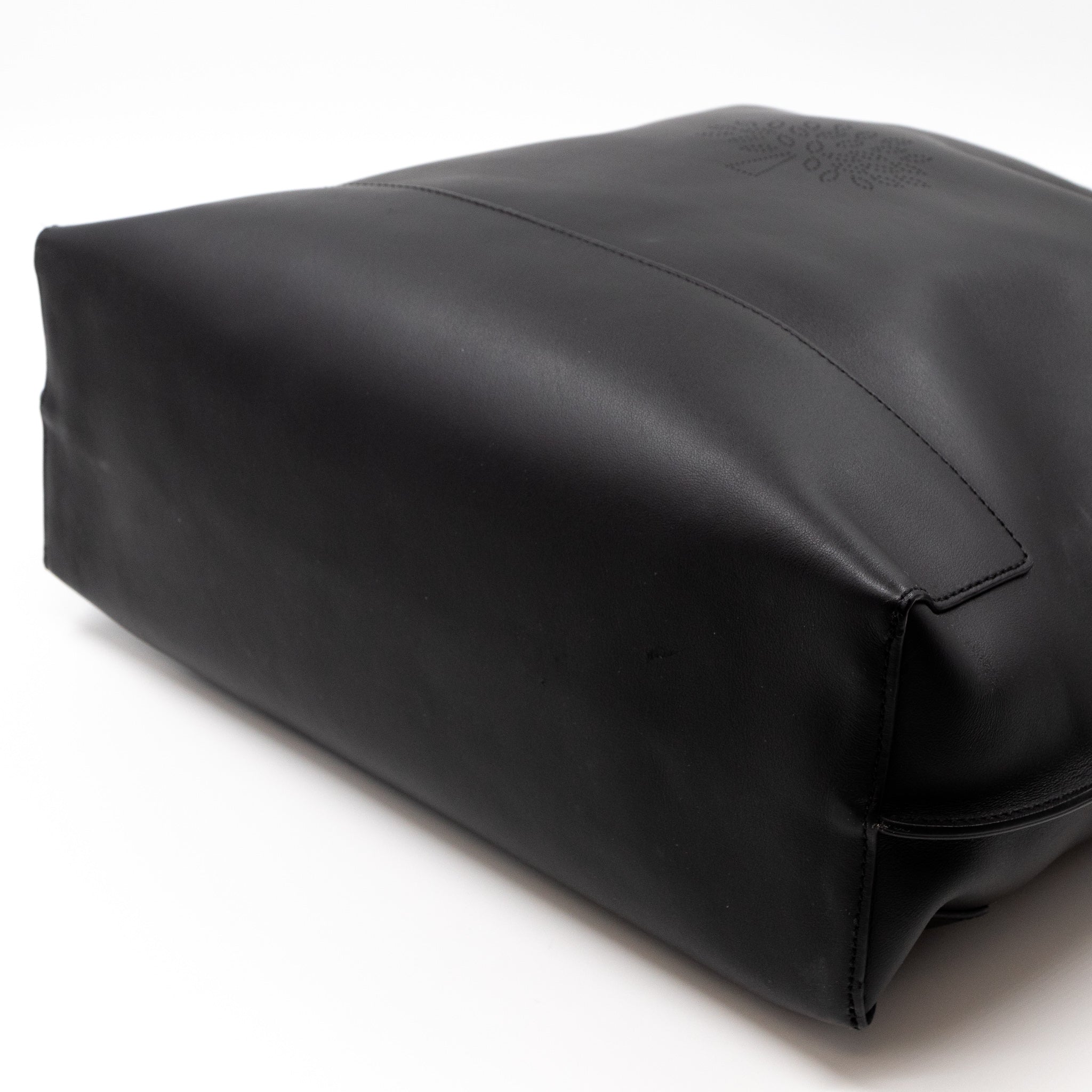 Blossom Tote Black Leather