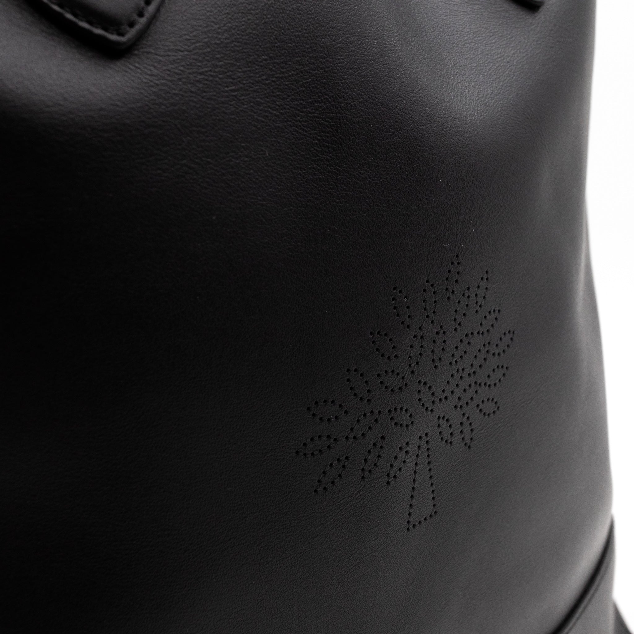 Blossom Tote Black Leather