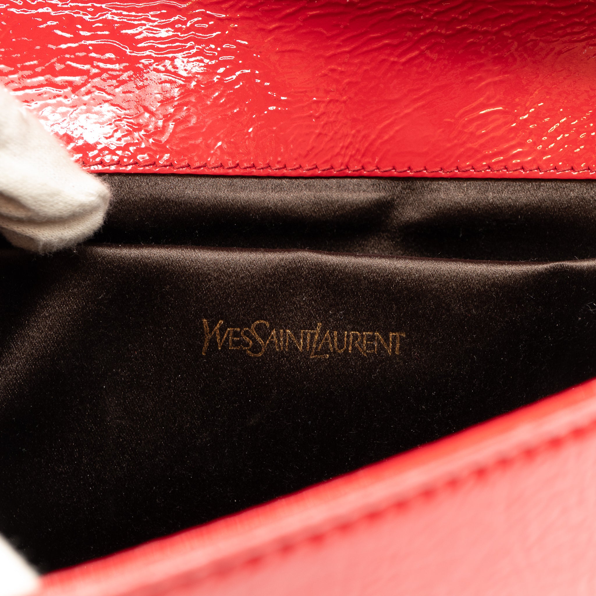 Belle De Jour Clutch Patent Leather Red