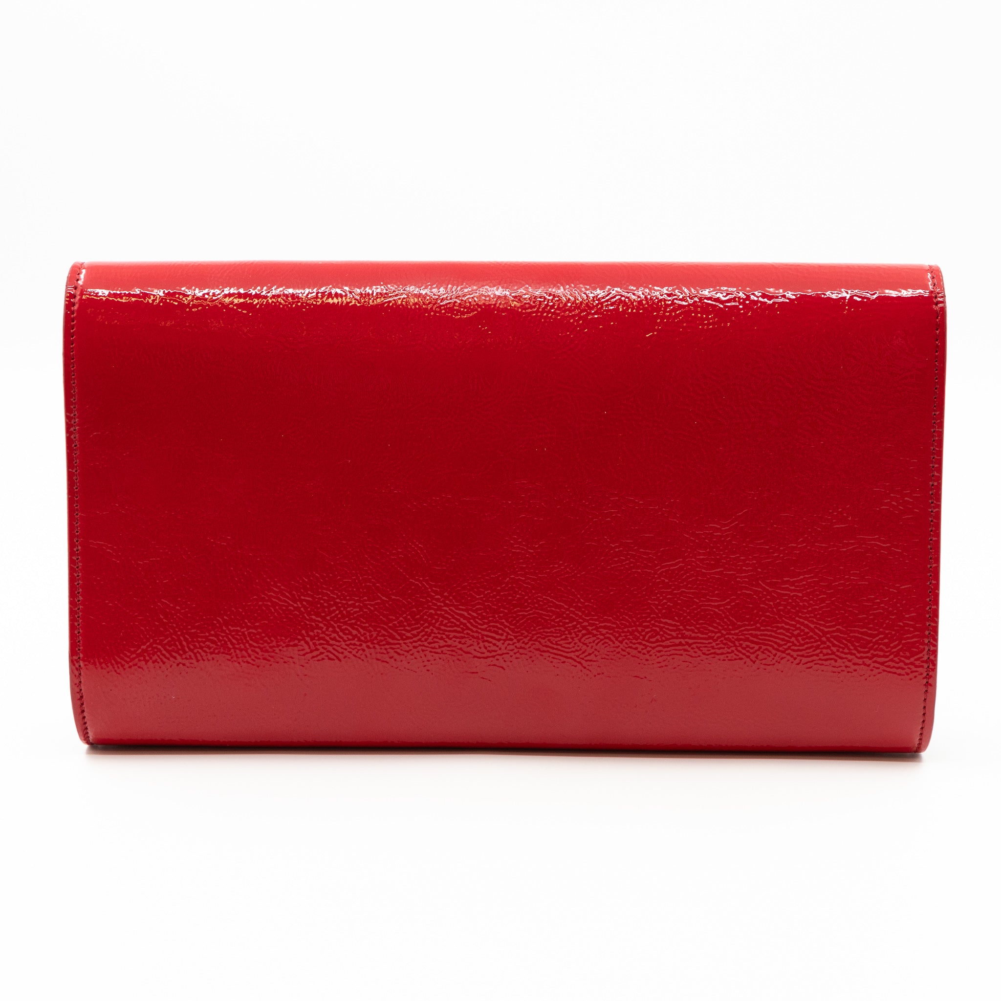 Belle De Jour Clutch Patent Leather Red