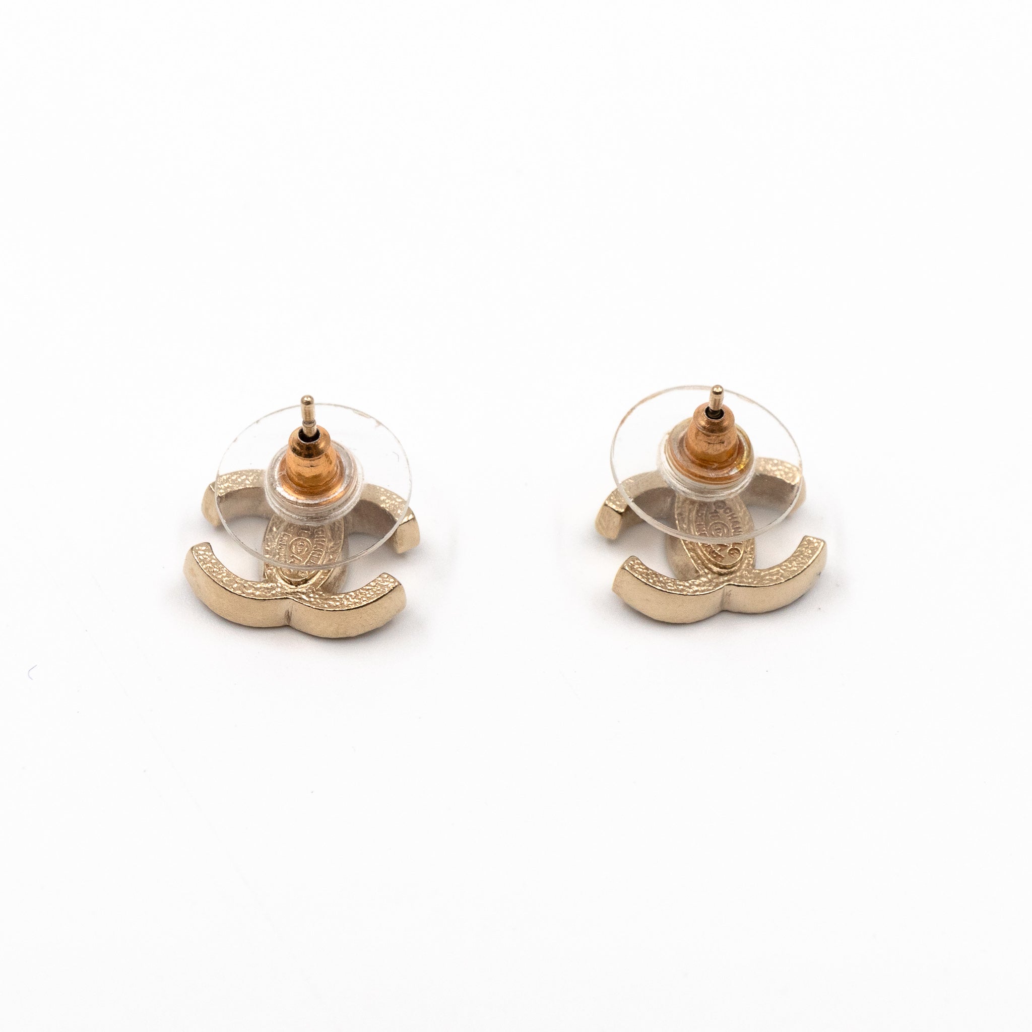 CC Crystal Earrings Light Gold