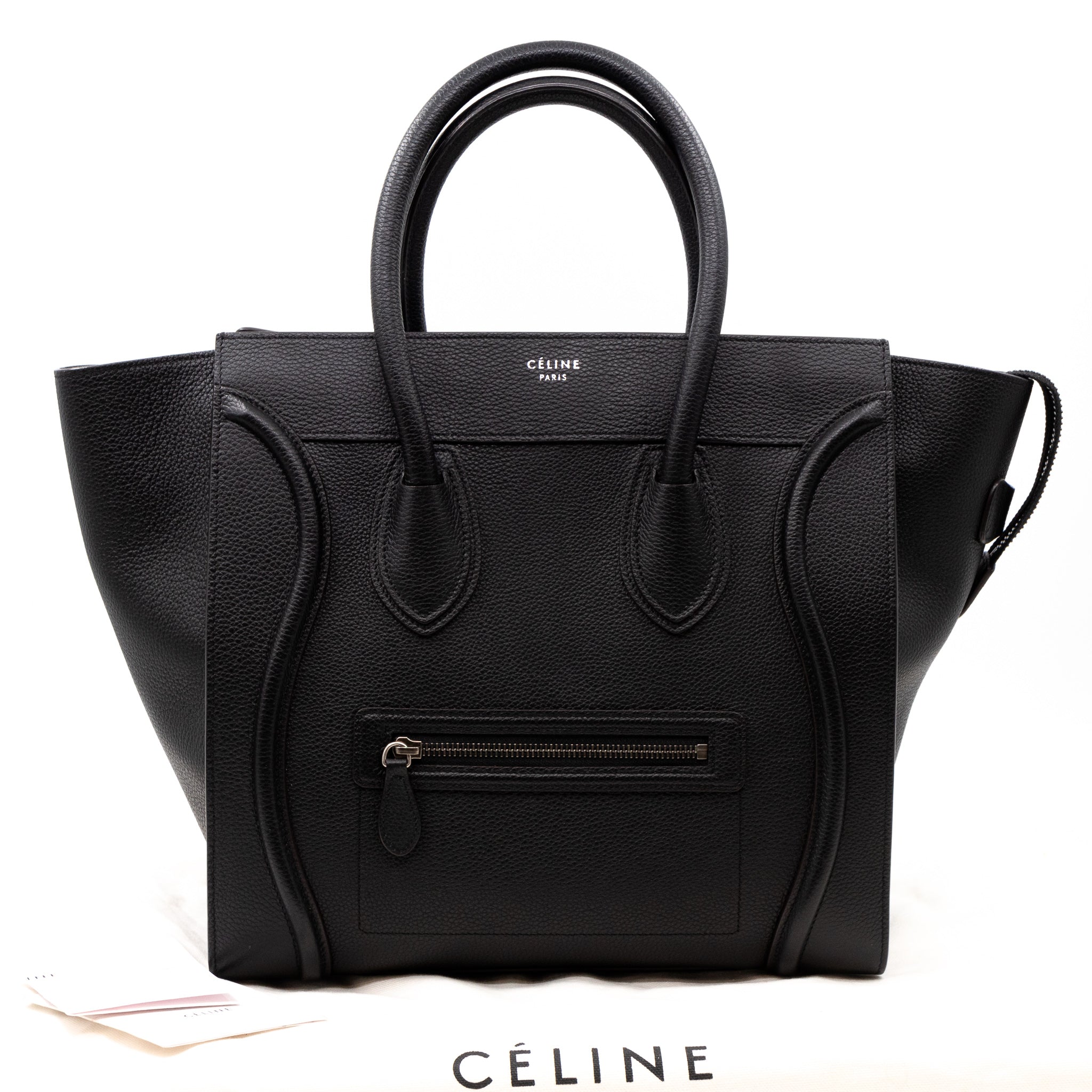 Mini Luggage Black Leather