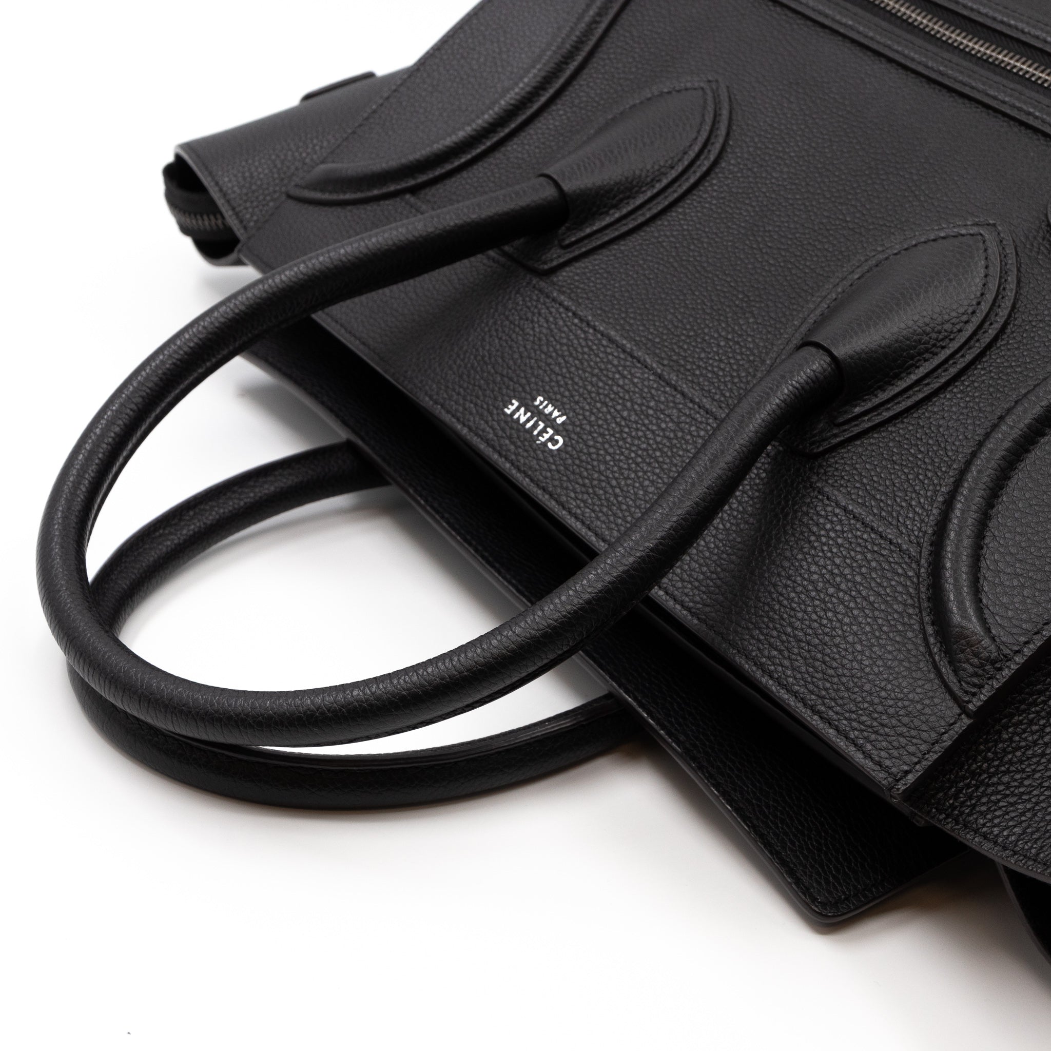 Mini Luggage Black Leather