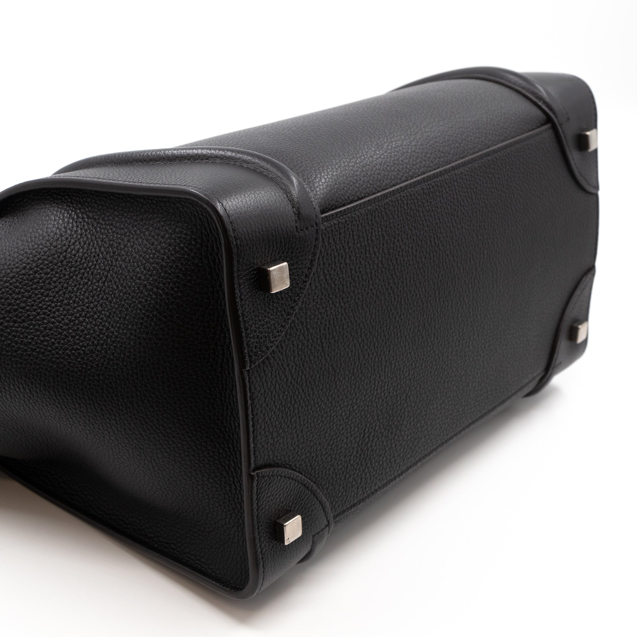 Mini Luggage Black Leather