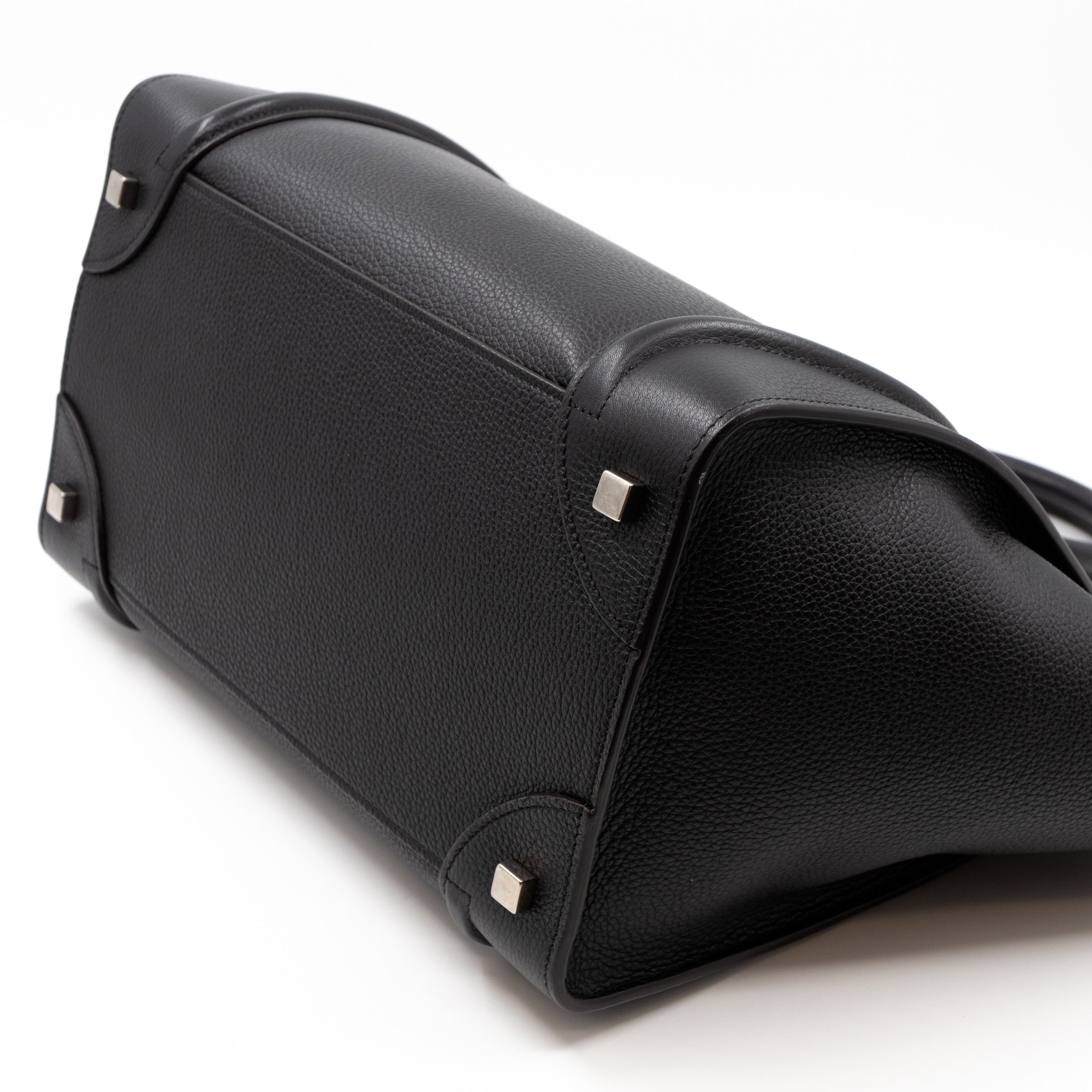 Mini Luggage Black Leather