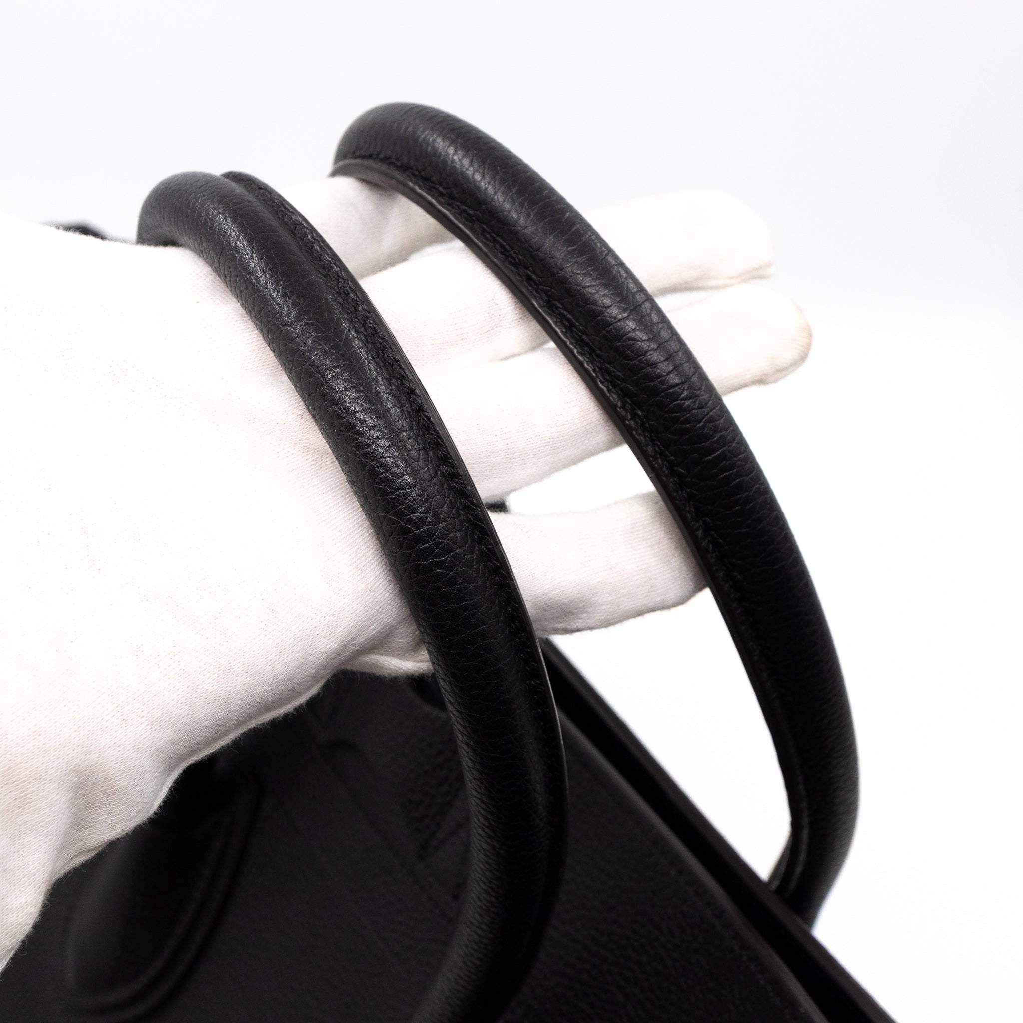 Mini Luggage Black Leather