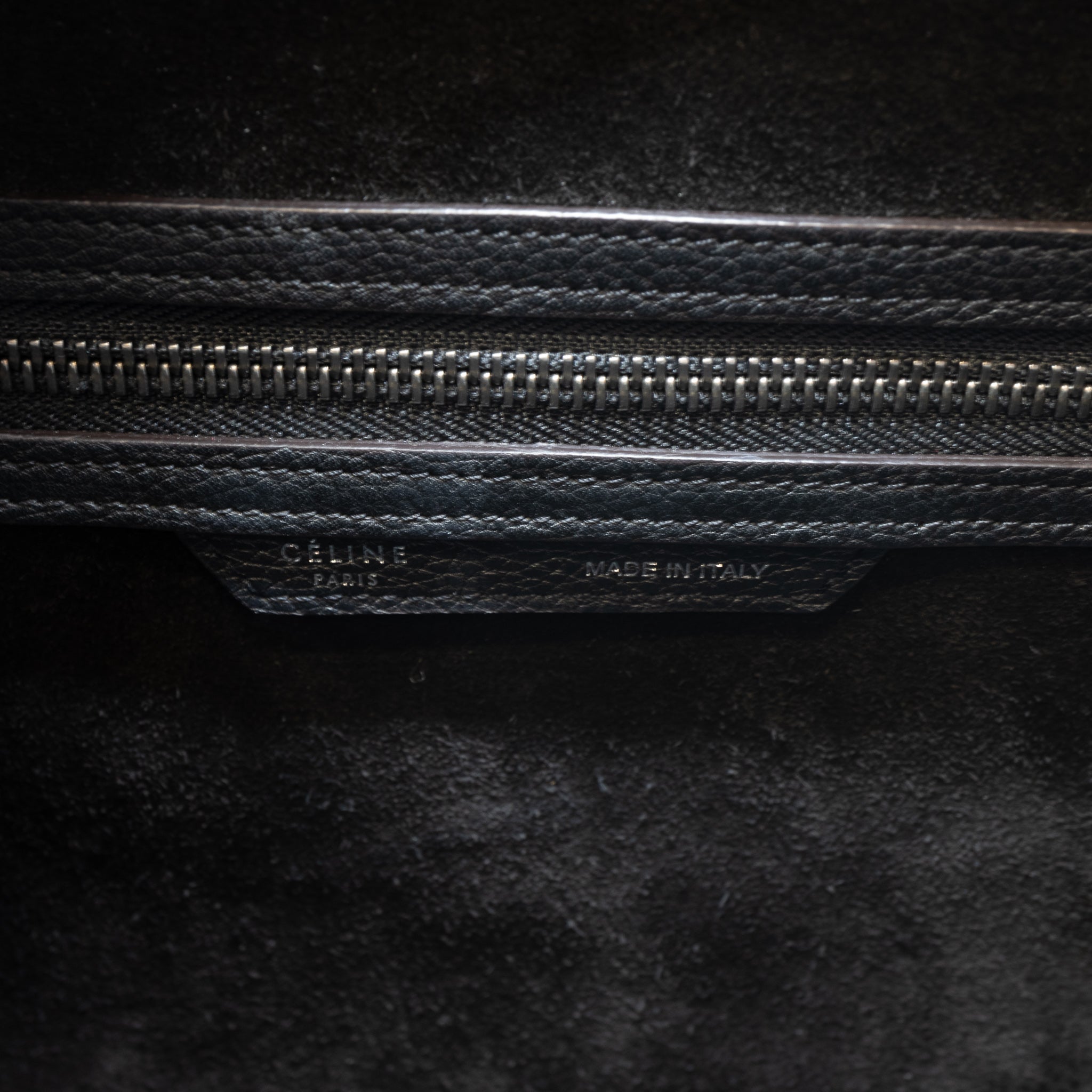 Mini Luggage Black Leather