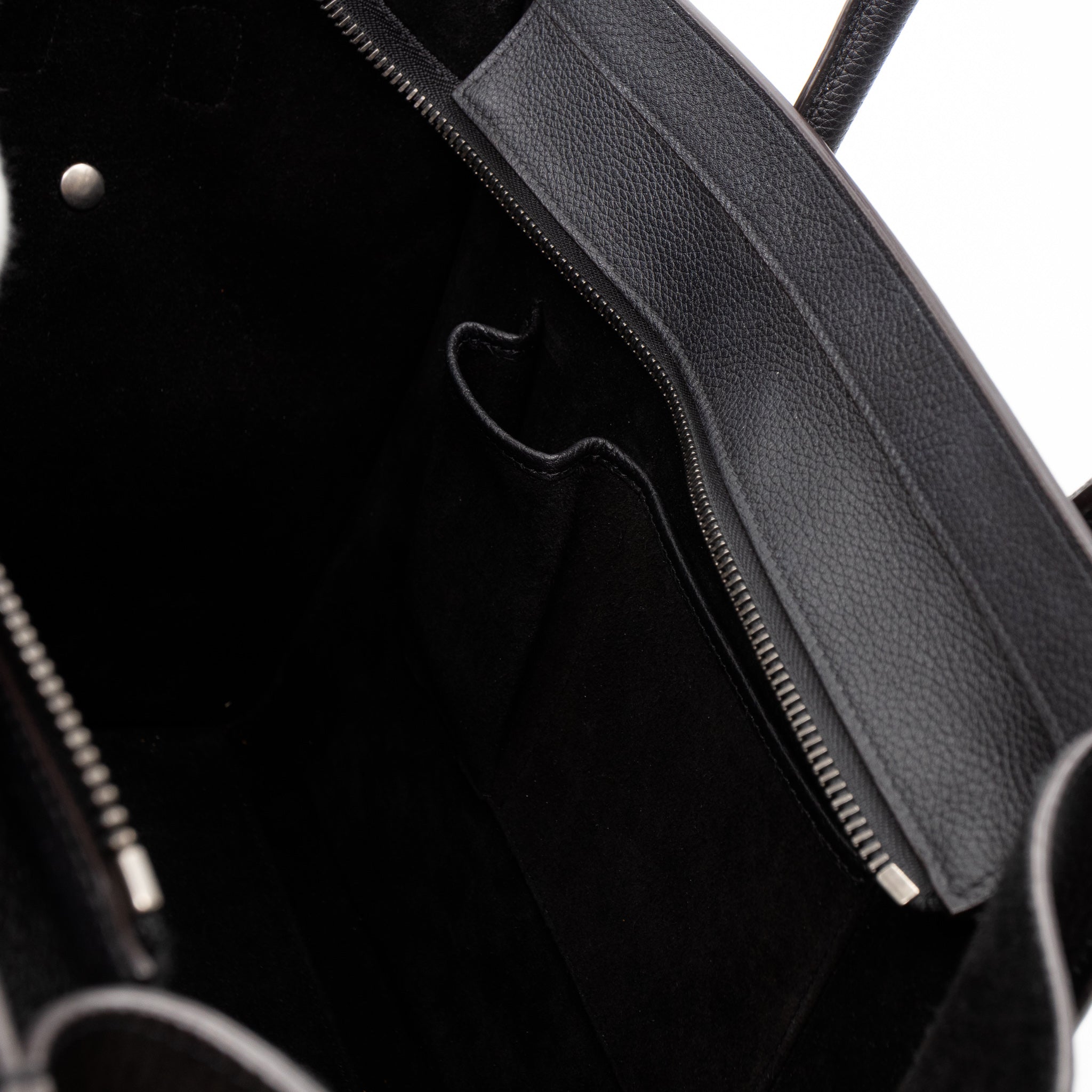 Mini Luggage Black Leather