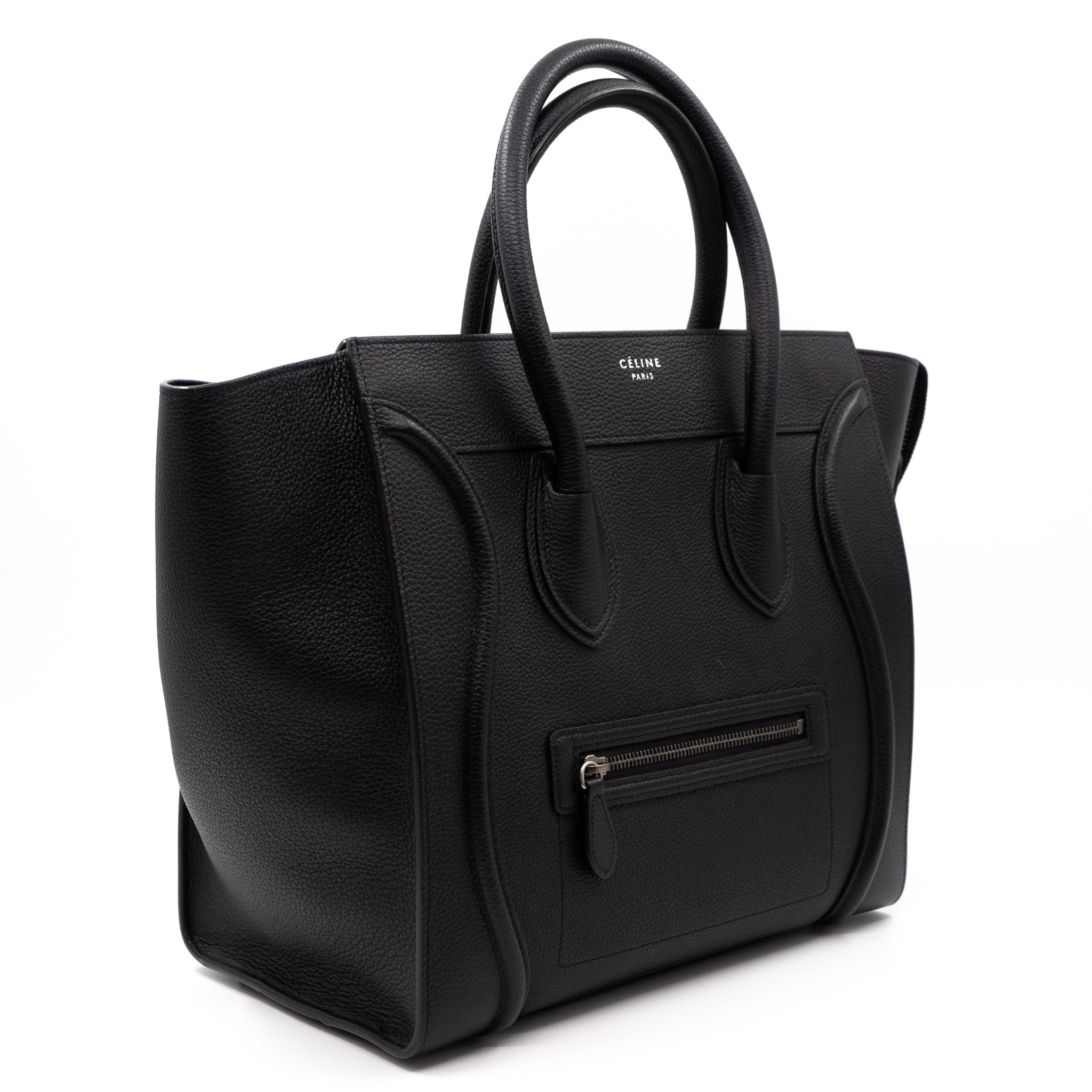 Mini Luggage Black Leather