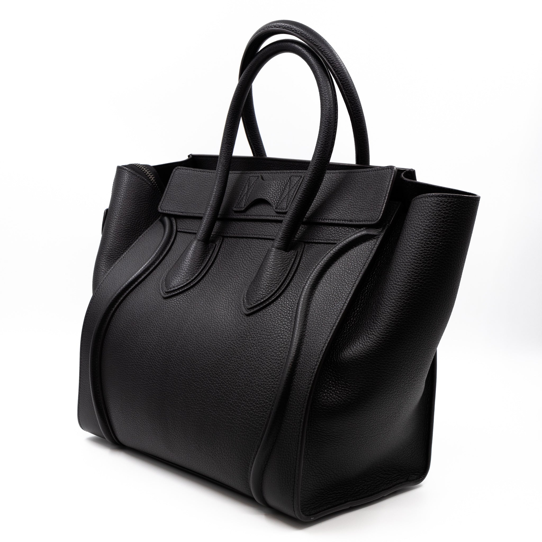 Mini Luggage Black Leather