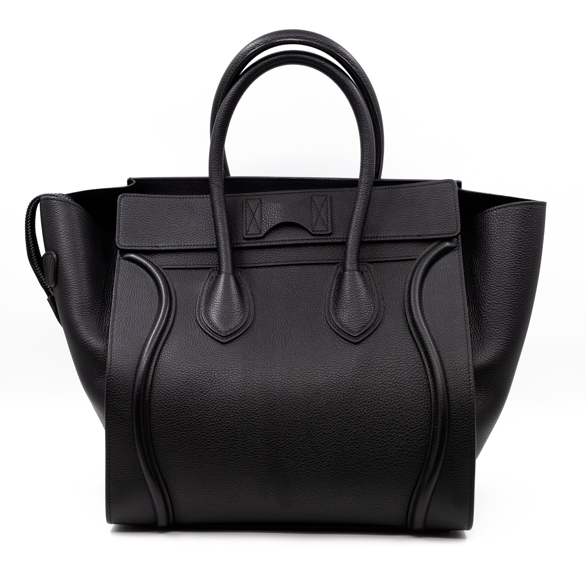 Mini Luggage Black Leather